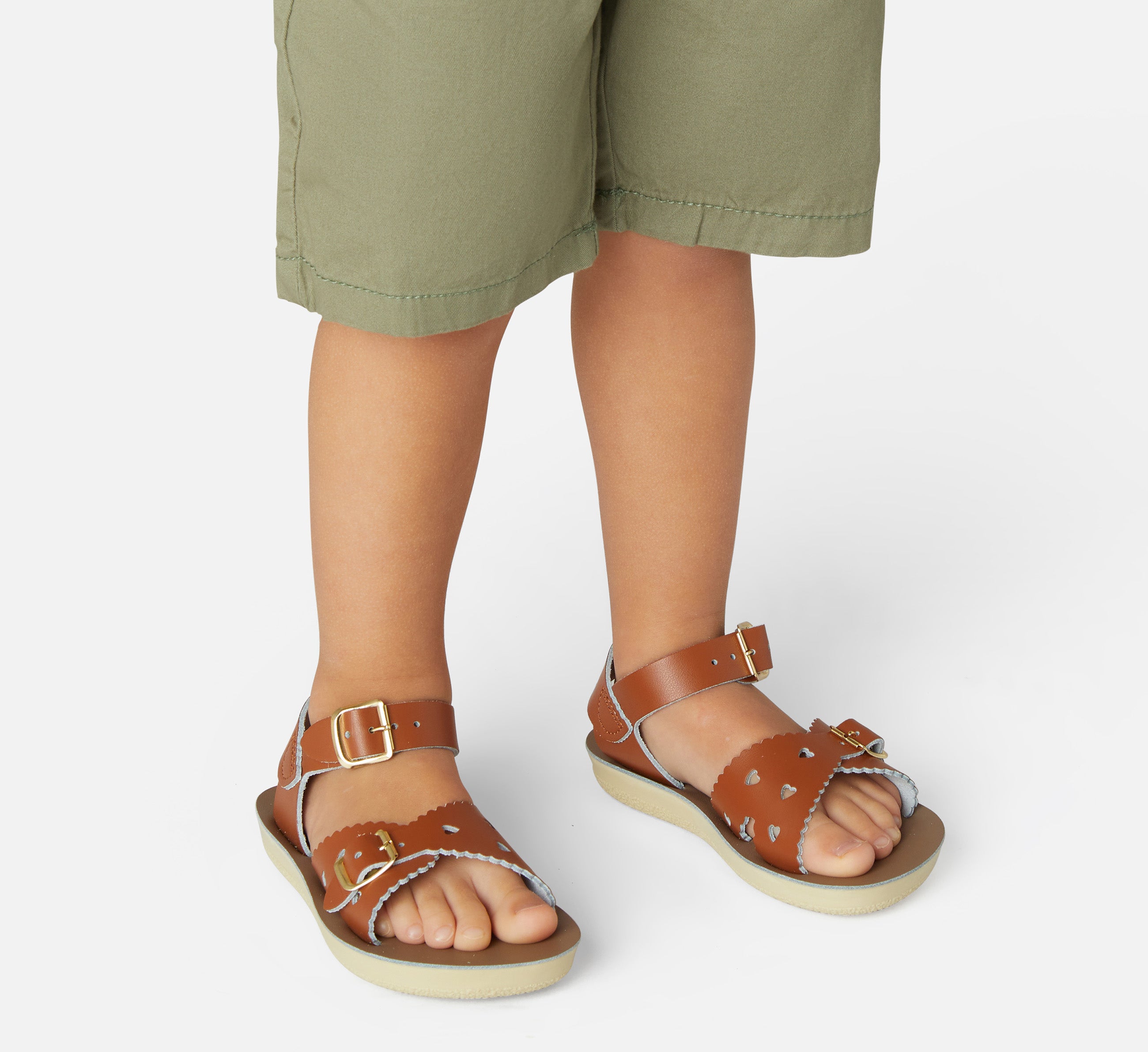 Sweetheart Tan Kids Sandal - Salt-Water Sandals EU