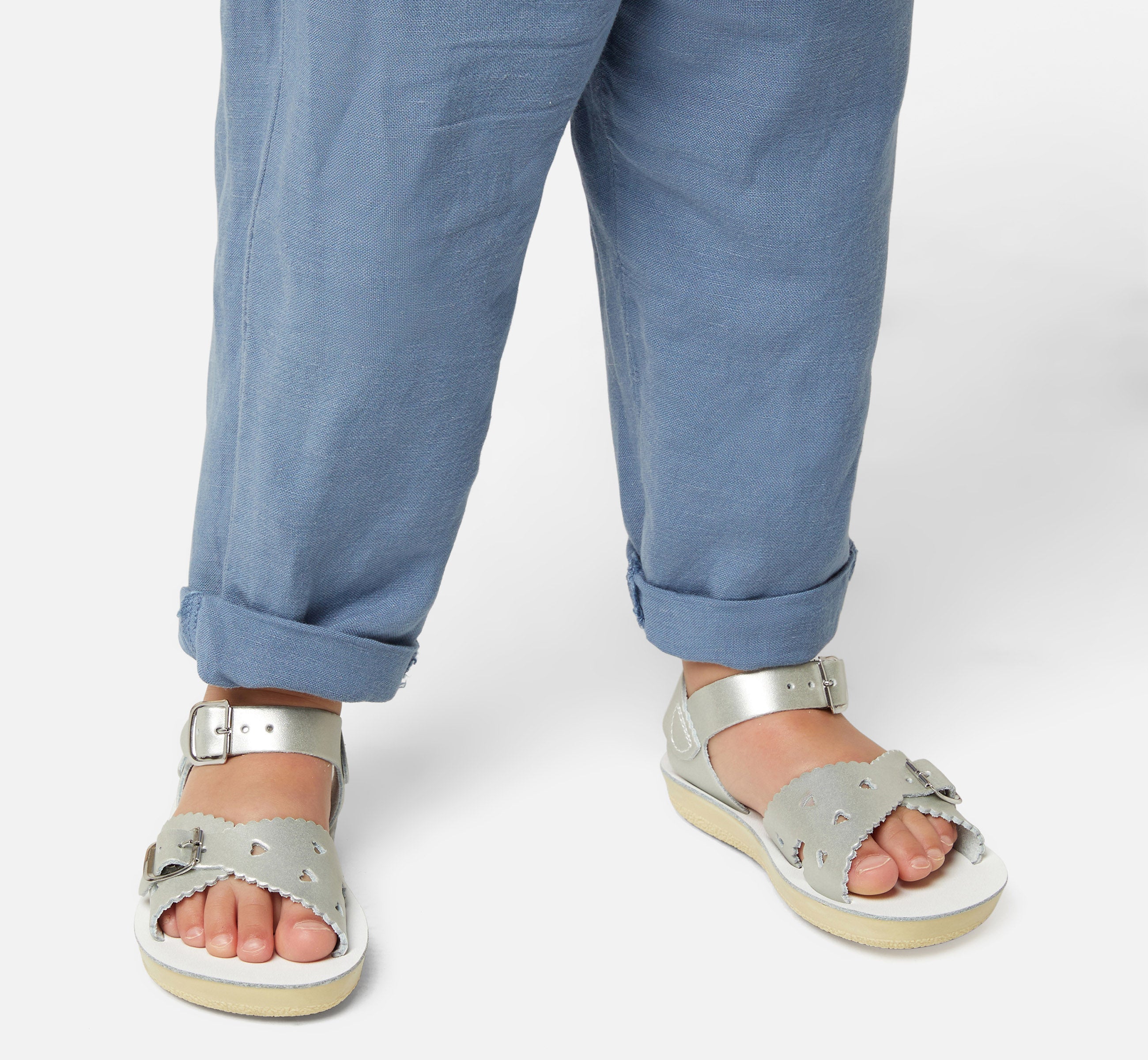 Sandale Enfant Argentée Sweetheart - Salt-Water Sandals EU