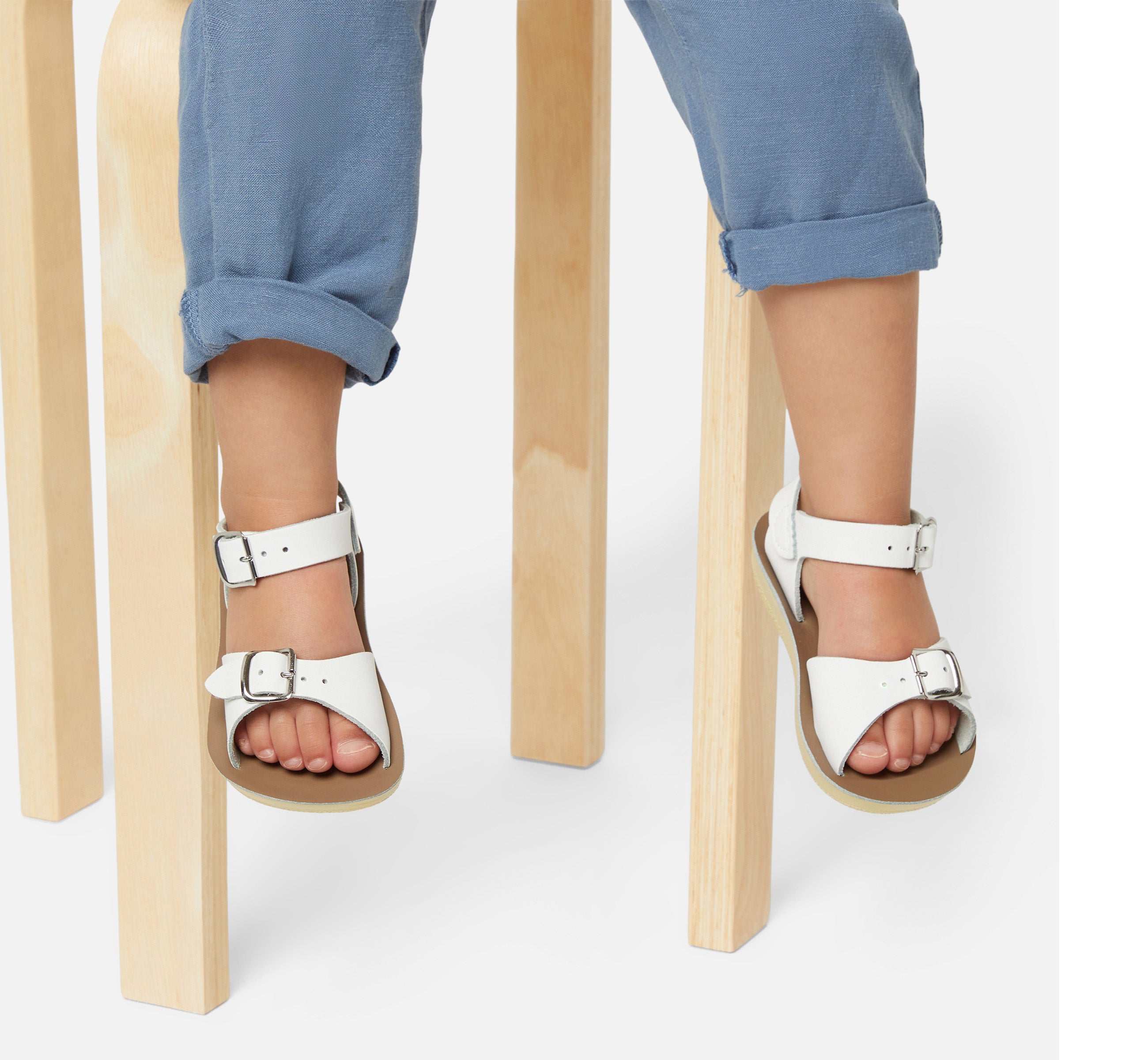 Sandale Enfant Surfer Blanc - Salt-Water Sandals EU