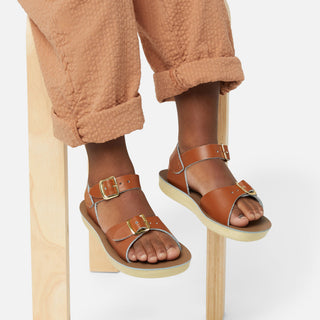 Surfer Tan Kids Sandal - Kids Brown Sandals - Salt-Water Sandals EU
