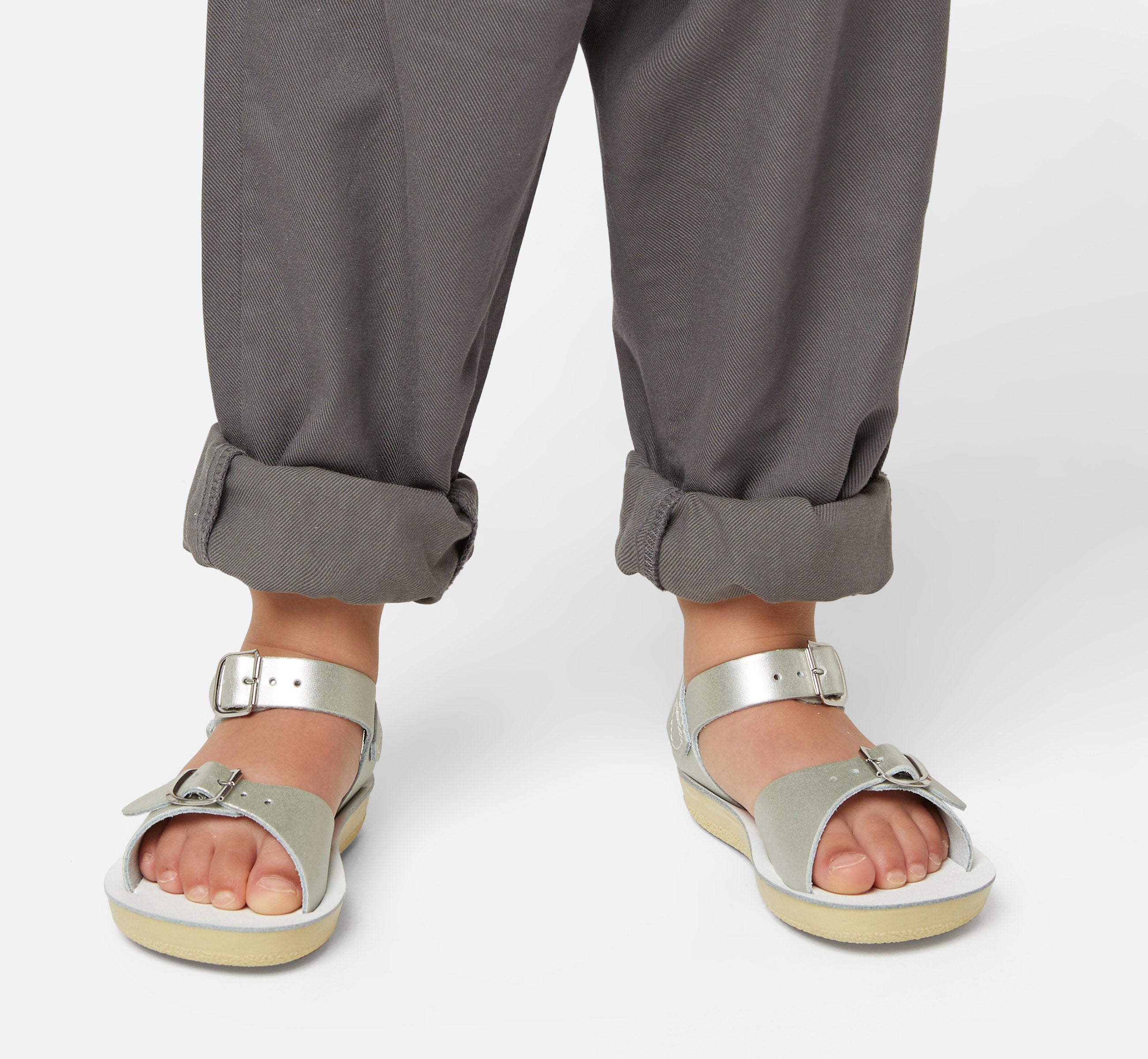 Surfer Silver Kids Sandal - Salt-Water Sandals EU