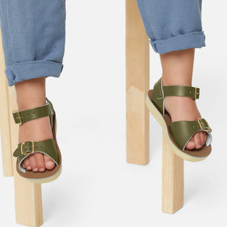 Sandale Enfant Surfer Olive - Sandales Vertes Pour Enfants - Salt-Water Sandals EU