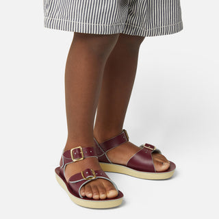 Surfer Claret Kindersandale - Rote Kindersandalen - Salt-Water Sandals EU