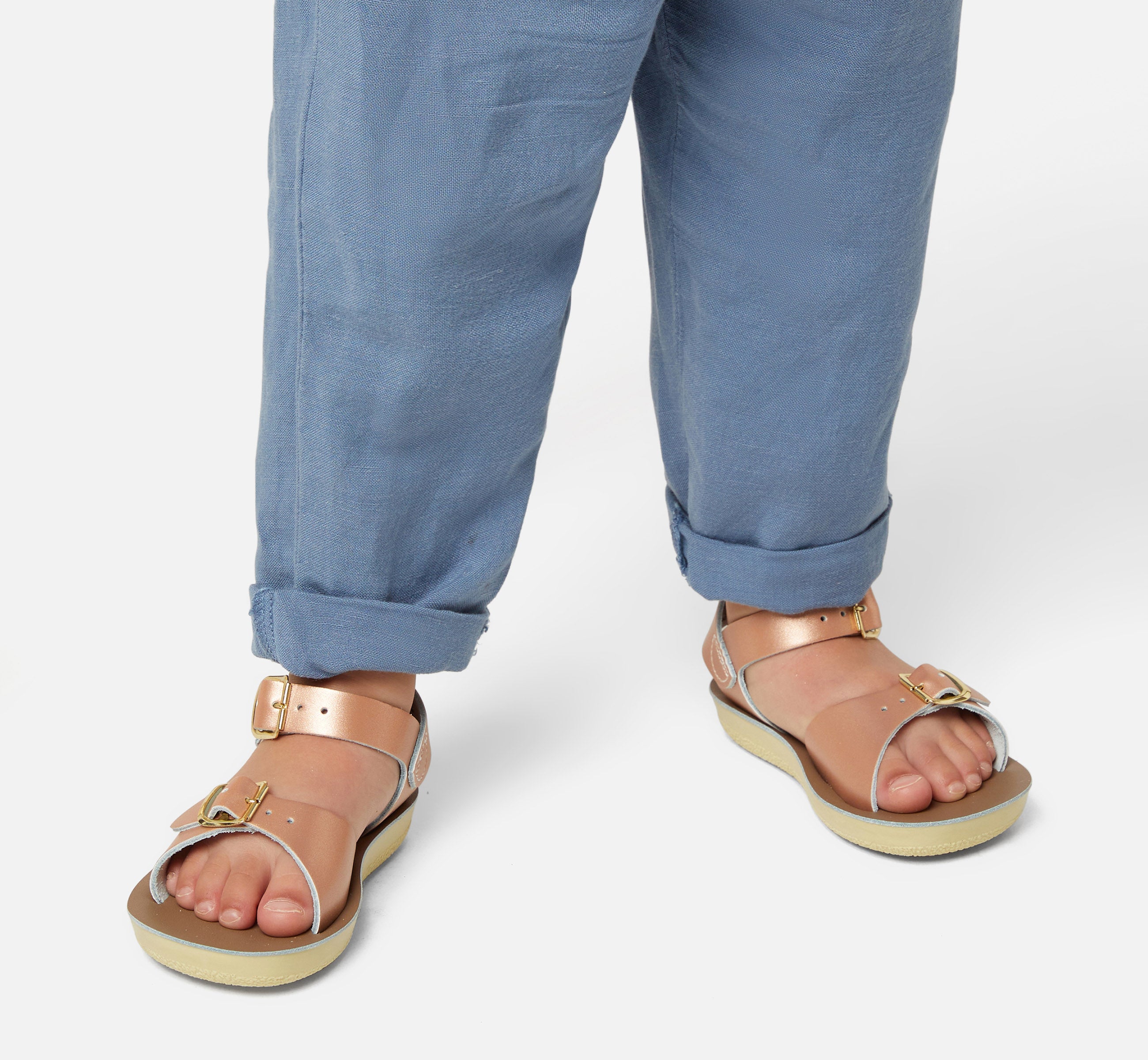 Surfer Sandale Für Kinder In Roségold - Salt-Water Sandals EU