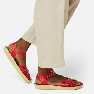 Boardwalk Red Womens Sandal - Women's Narrow Fit Sandals - Salt-Water Sandals EU