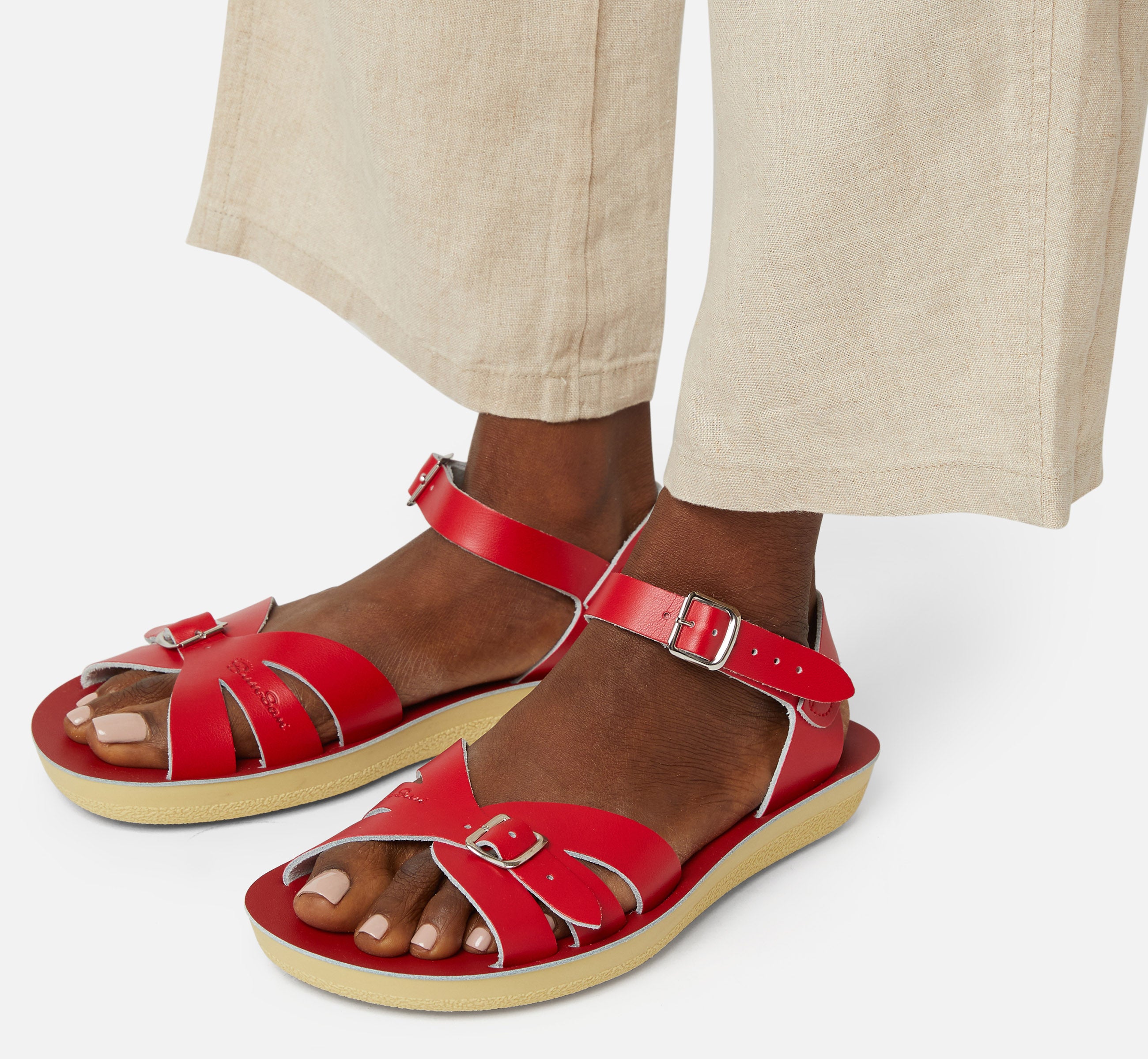 Boardwalk Red Womens Sandal - Salt-Water Sandals EU