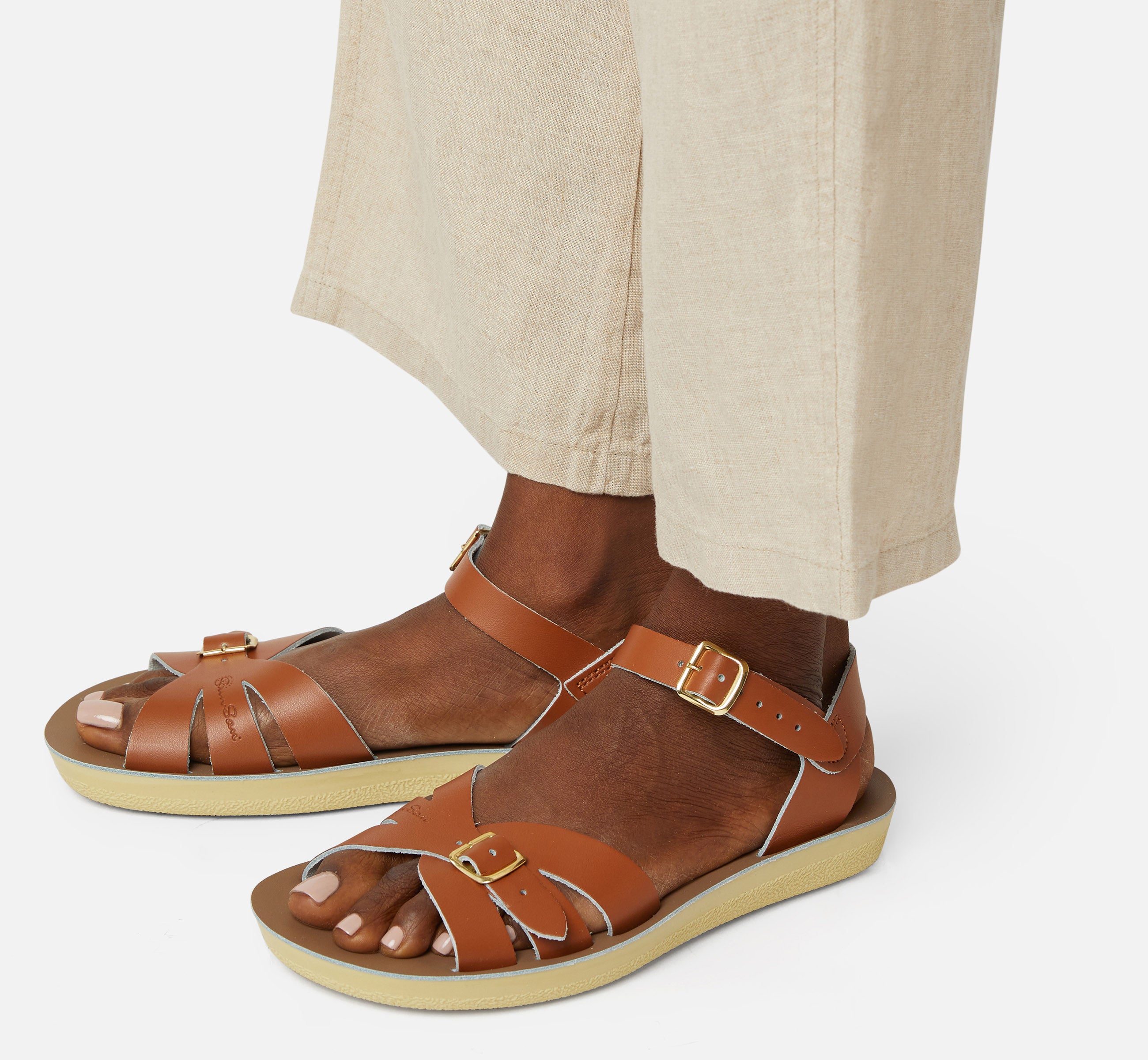 Boardwalk Tan Womens Sandal - Salt-Water Sandals EU