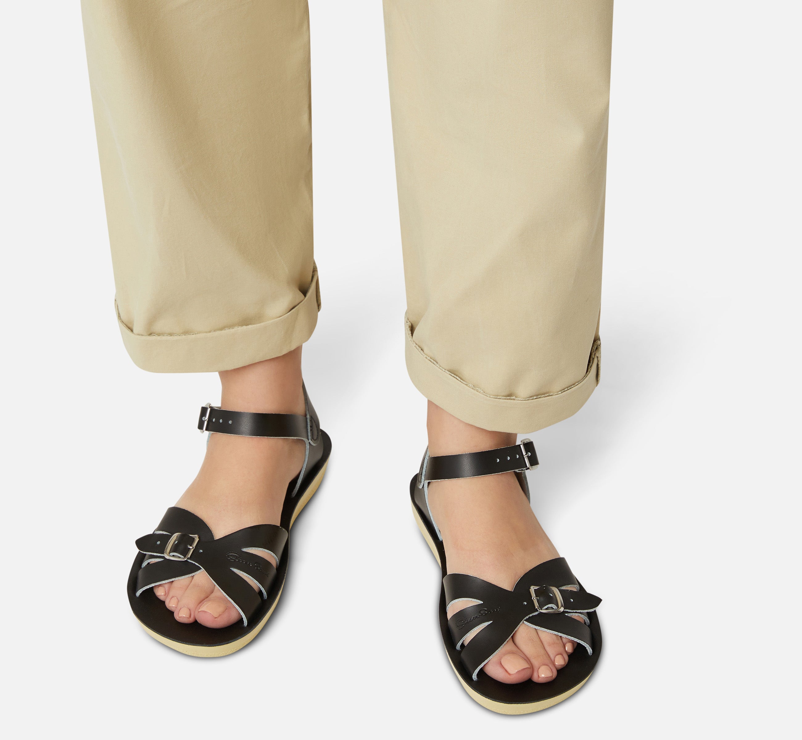Boardwalk Black Womens Sandal - Salt-Water Sandals EU