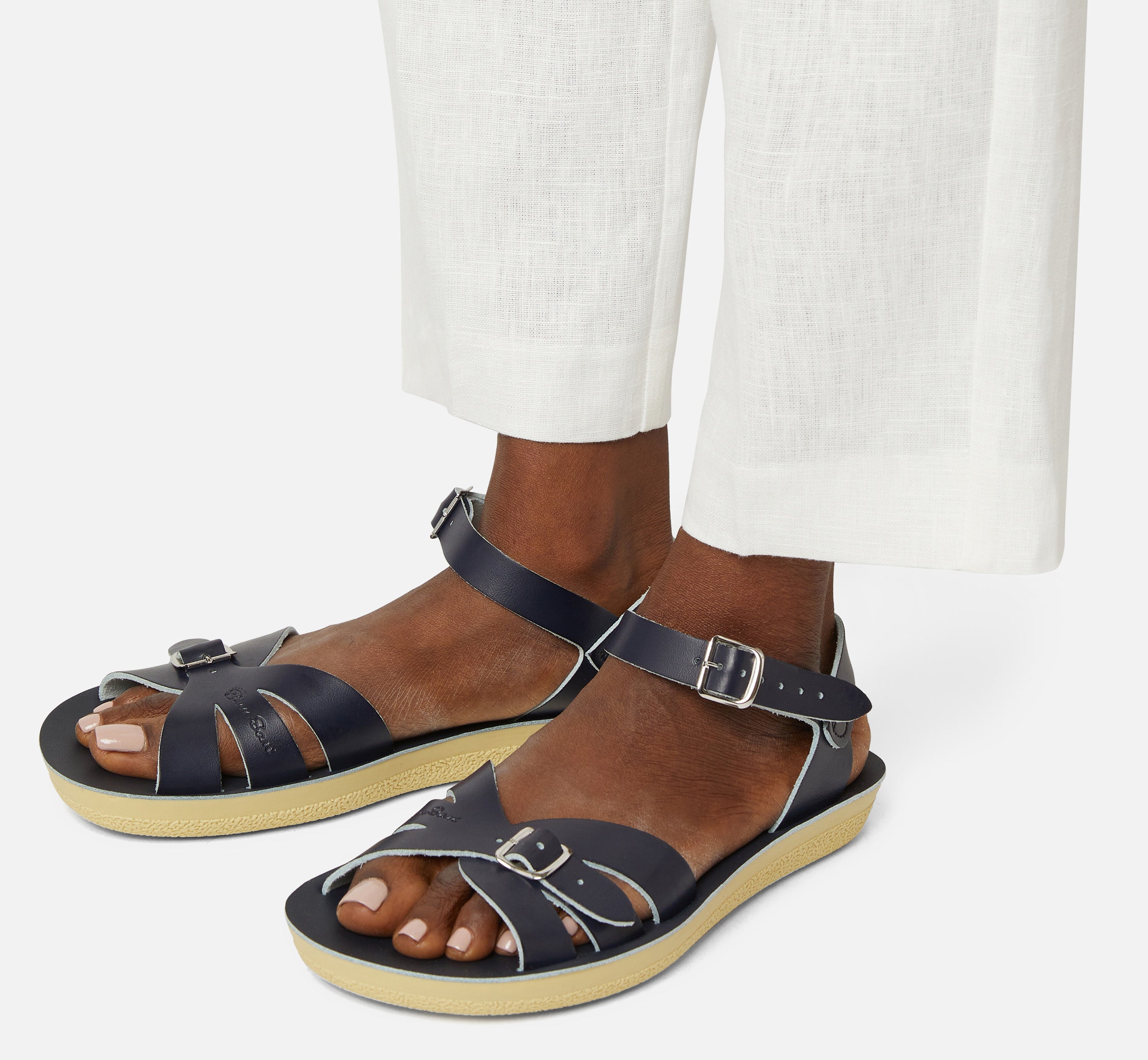 Boardwalk Navy Womens Sandal - Salt-Water Sandals EU