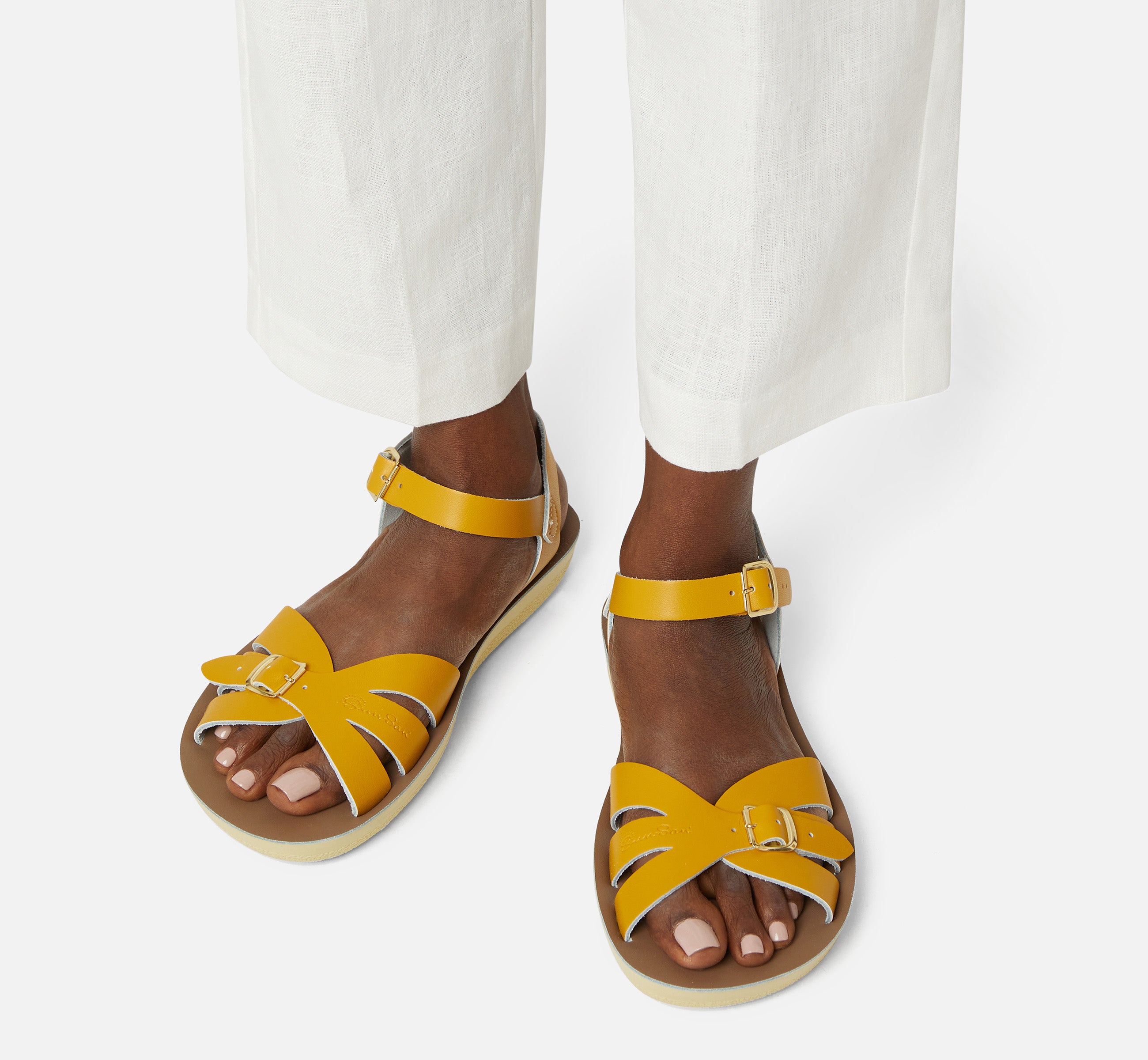 Boardwalk Mustard Womens Sandal - Salt-Water Sandals EU