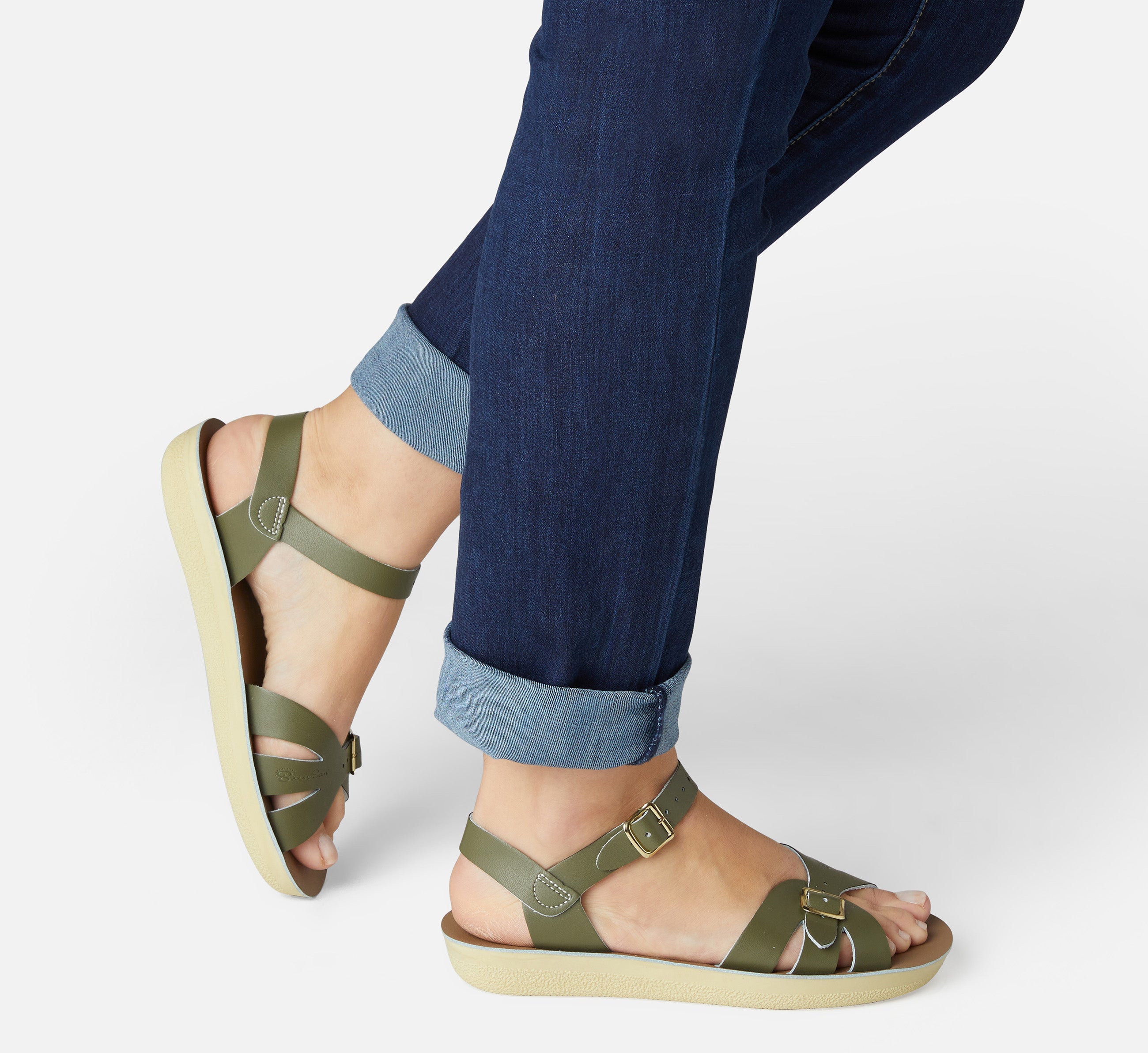 Boardwalk Olive Womens Sandal - Salt-Water Sandals EU