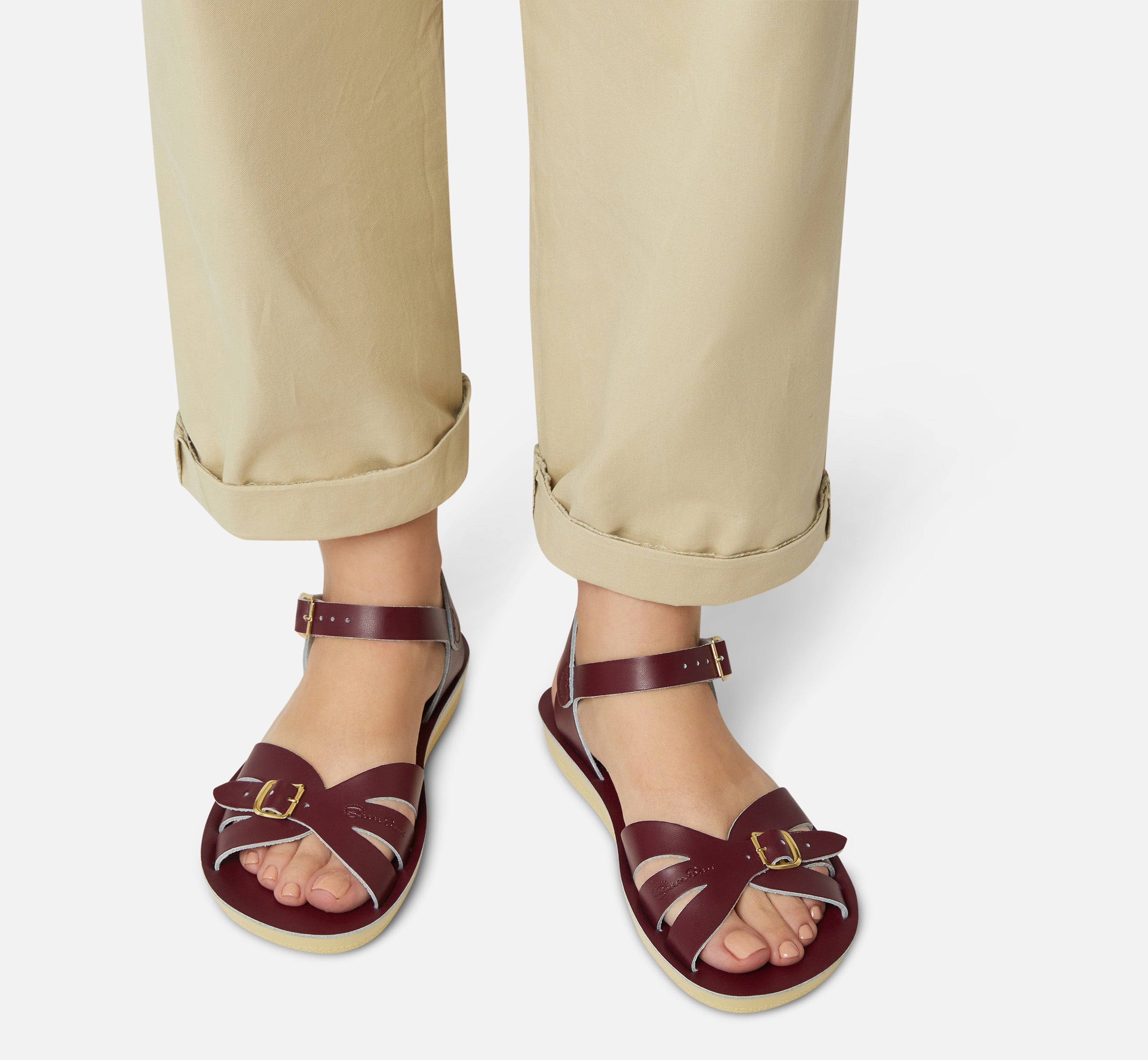 Boardwalk Claret Sandale Pour Femme - Salt-Water Sandals EU