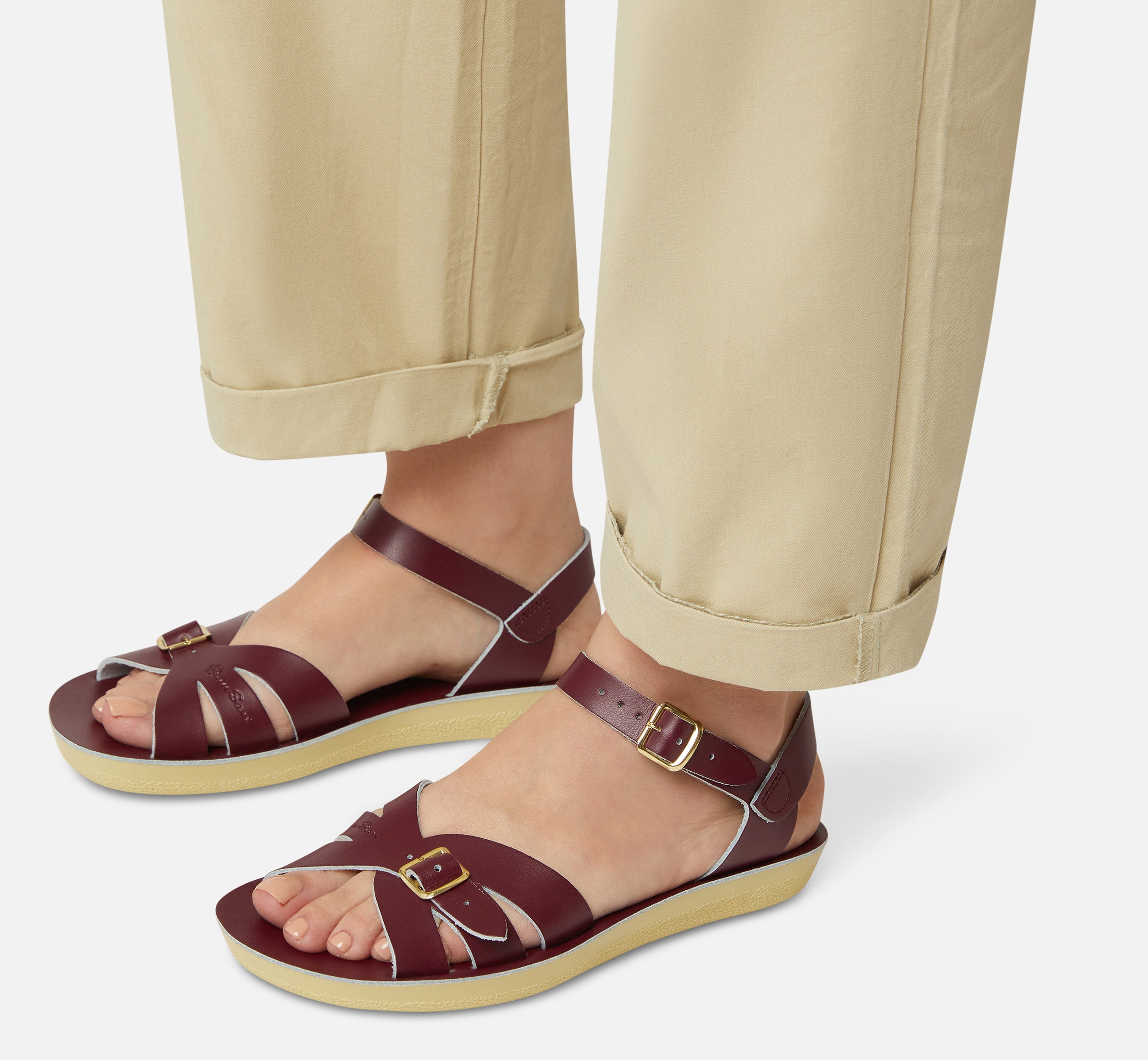 Boardwalk Claret Sandale Pour Femme - Salt-Water Sandals EU