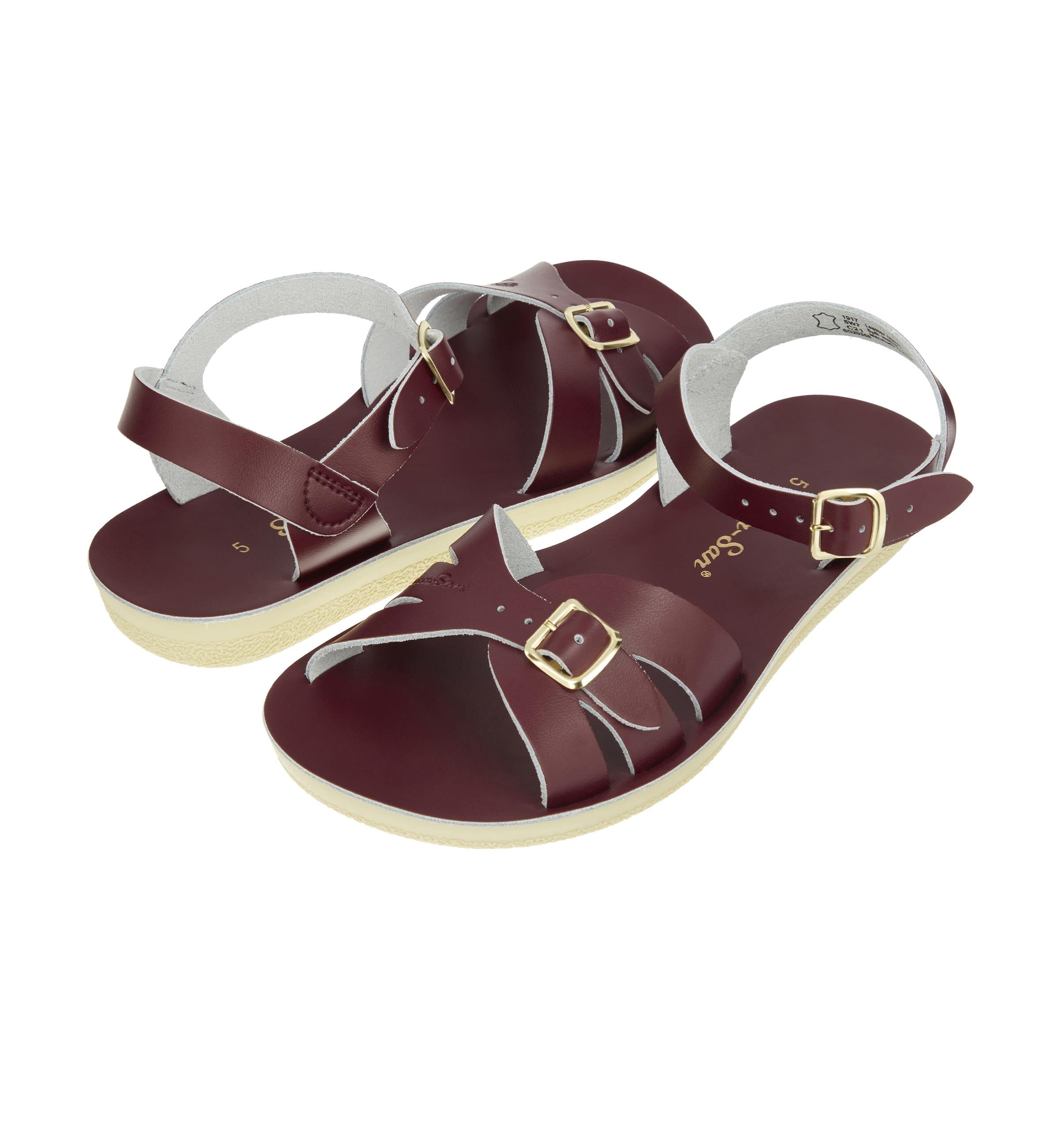 Boardwalk Claret Sandale Pour Femme - Salt-Water Sandals EU