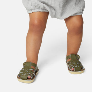Sandales Pour Enfants Sailor Olive - Sandales Vertes Pour Enfants - Salt-Water Sandals EU