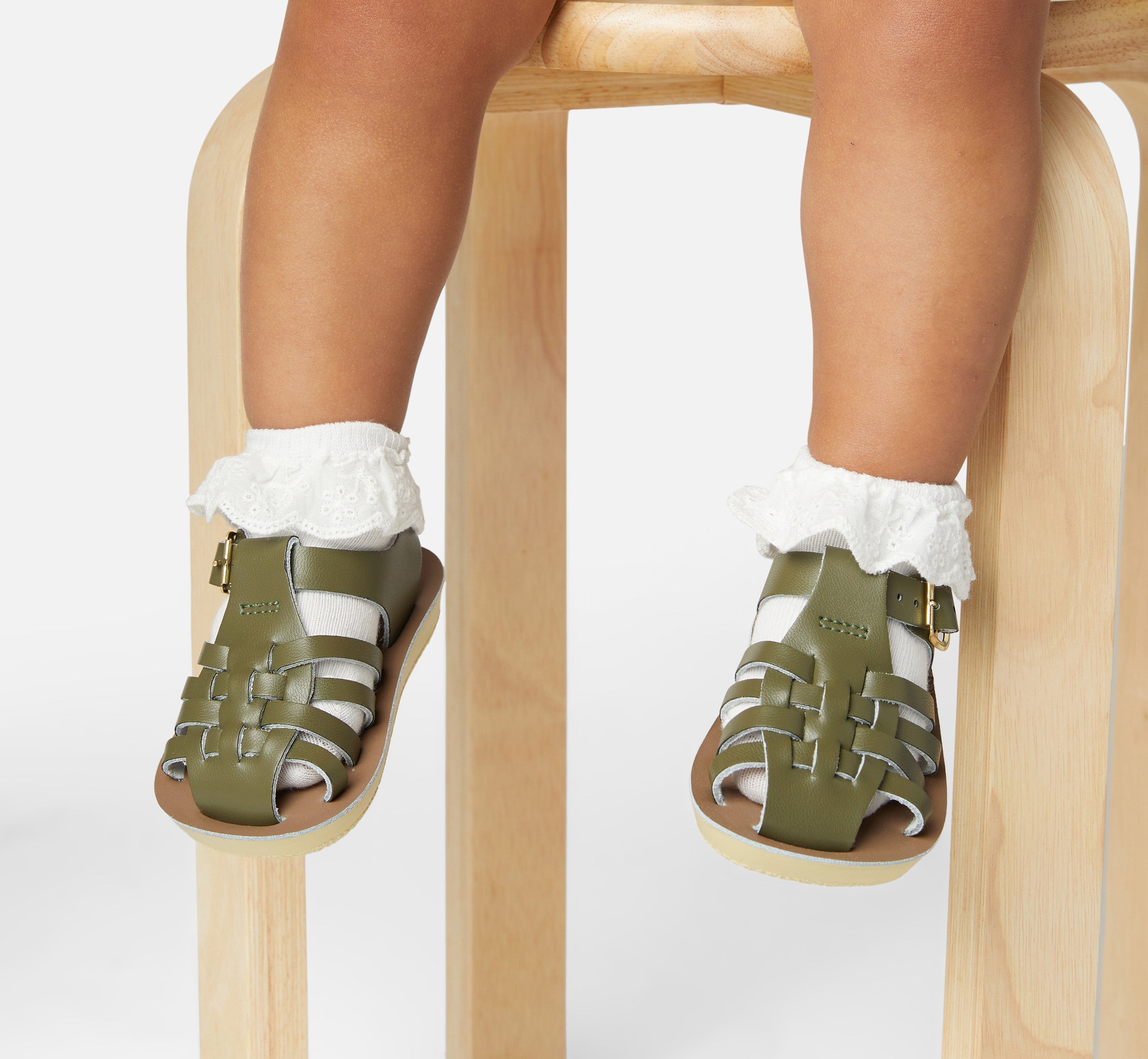 Sandales Pour Enfants Sailor Olive - Salt-Water Sandals EU