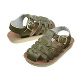 Sandales Pour Enfants Sailor Olive - Sandales Vertes Pour Enfants - Salt-Water Sandals EU