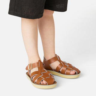 Shark Fisherman Tan Kids Sandal - Kids Brown Sandals - Salt-Water Sandals EU