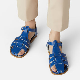 Fisherman Shark Original Cobalt Blue Womens Sandal - Women's Narrow Fit Sandals - Salt-Water Sandals EU