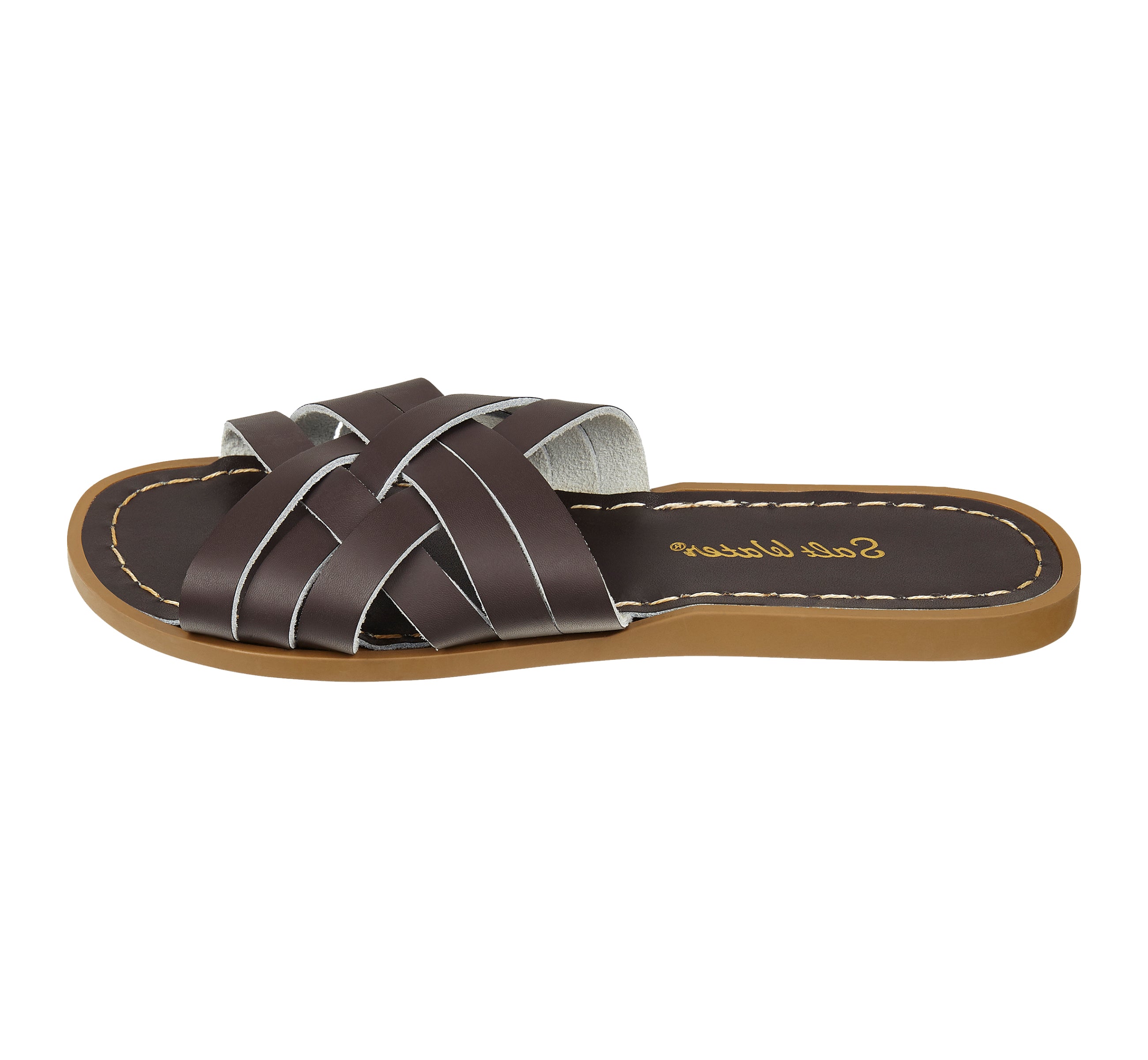 Retro Slide Brown Womens Sandal - Salt-Water Sandals EU