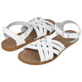 Sandale Retro Blanche Pour Femme - Sandales À Bride De Cheville Pour Femmes - Salt-Water Sandals EU