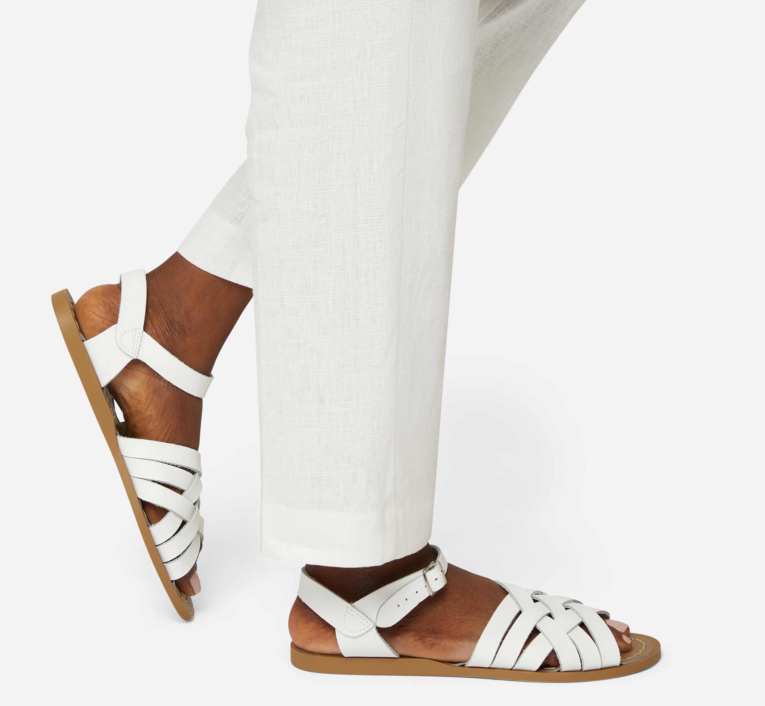 Retro White Womens Sandal - Salt-Water Sandals EU