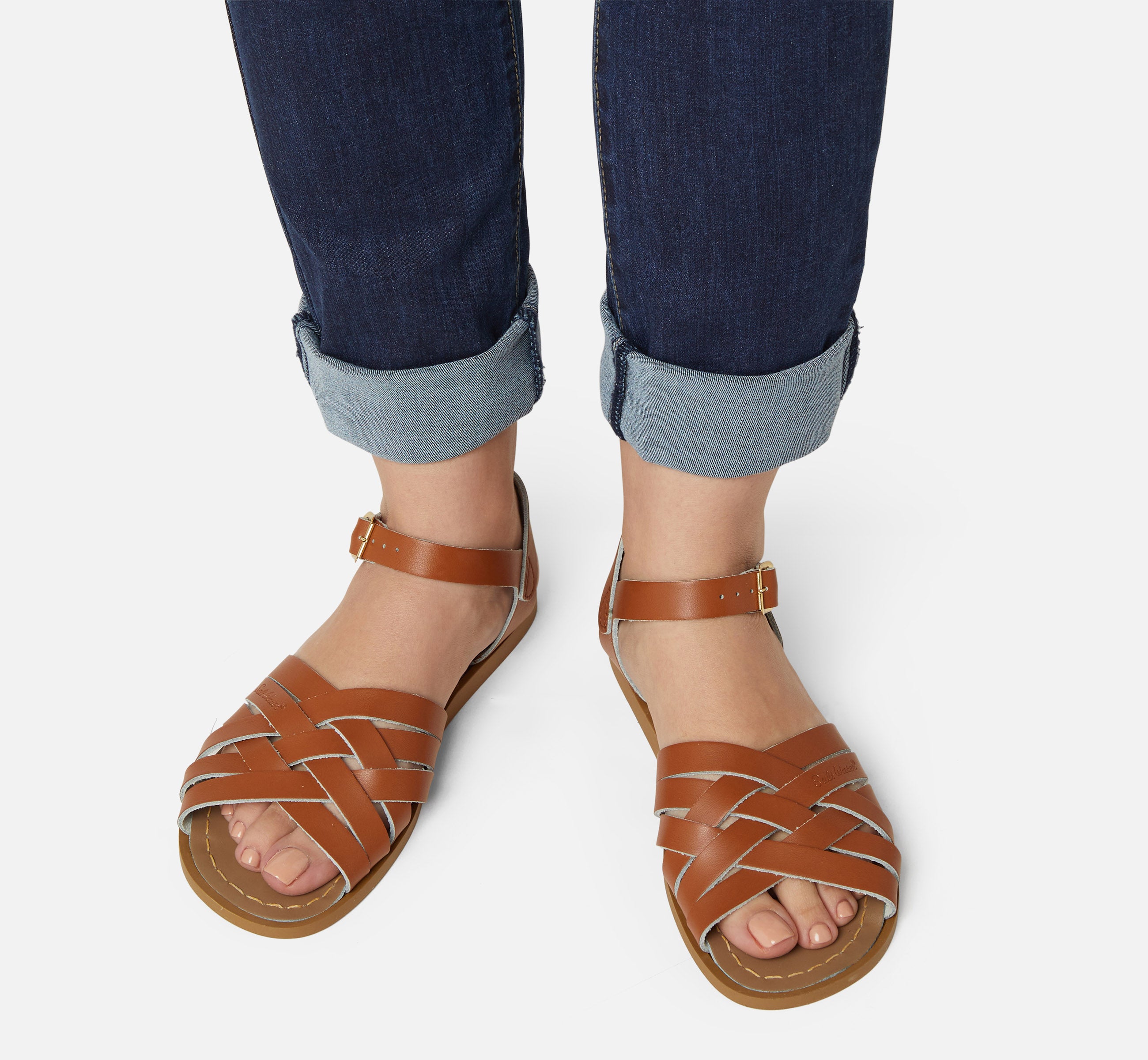 Retro Tan Womens Sandal - Salt-Water Sandals EU
