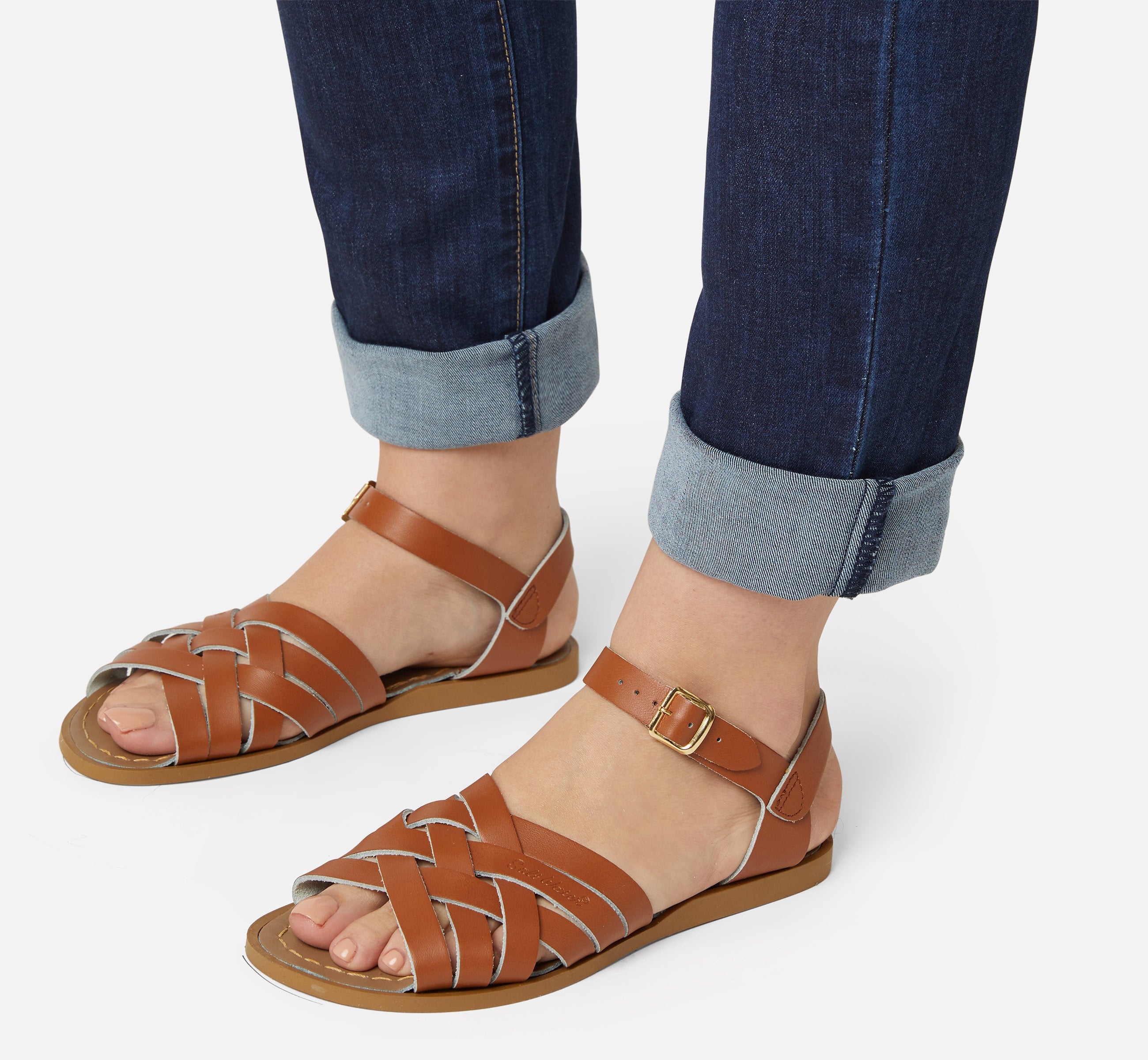 Retro Tan Womens Sandal - Salt-Water Sandals EU