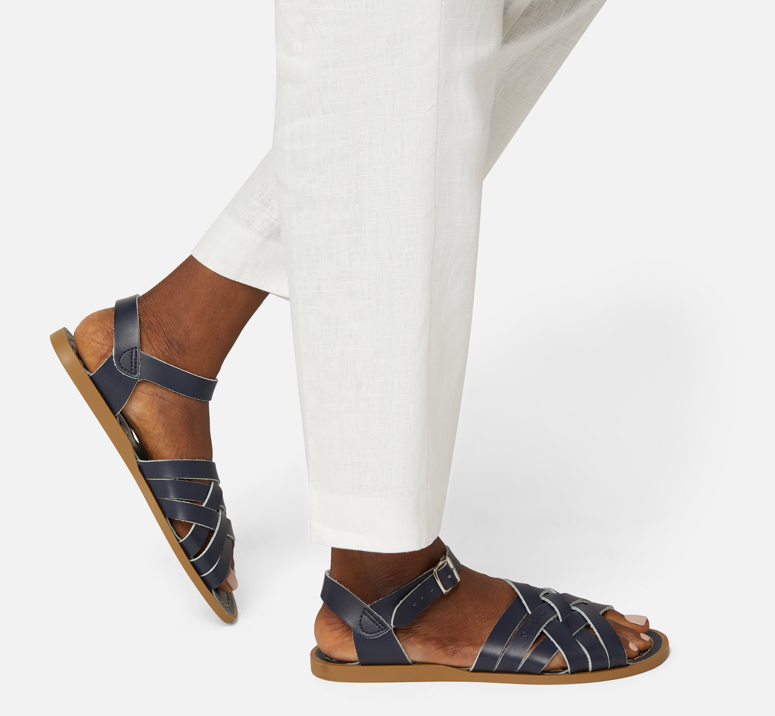 Retro Navy Womens Sandal - Salt-Water Sandals EU