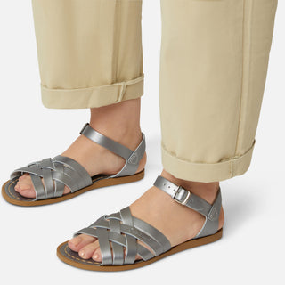 Sandale Retro Pour Femme En Étain - Sandales À Bride De Cheville Pour Femmes - Salt-Water Sandals EU