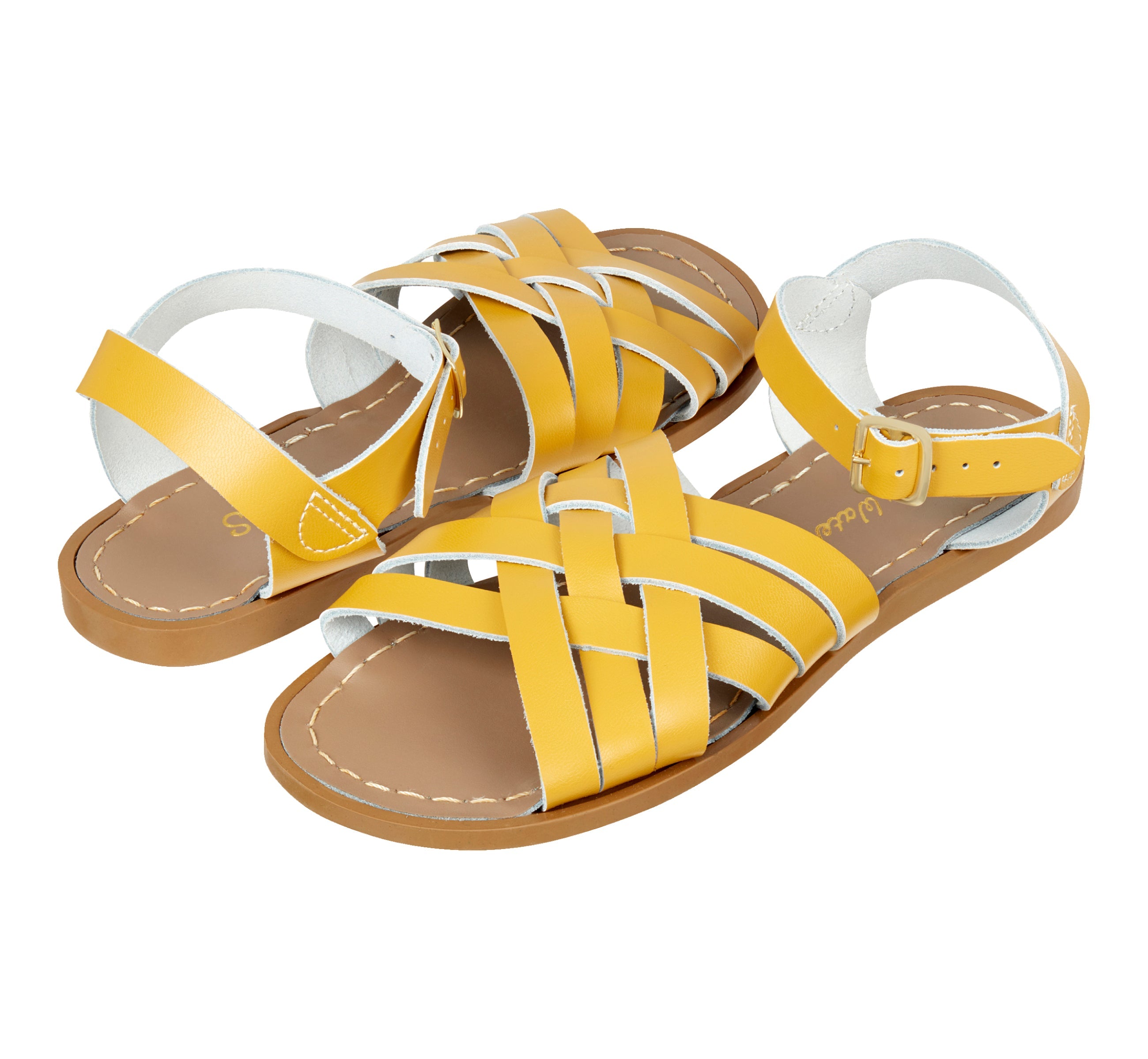 Retro Mustard Womens Sandal - Salt-Water Sandals EU