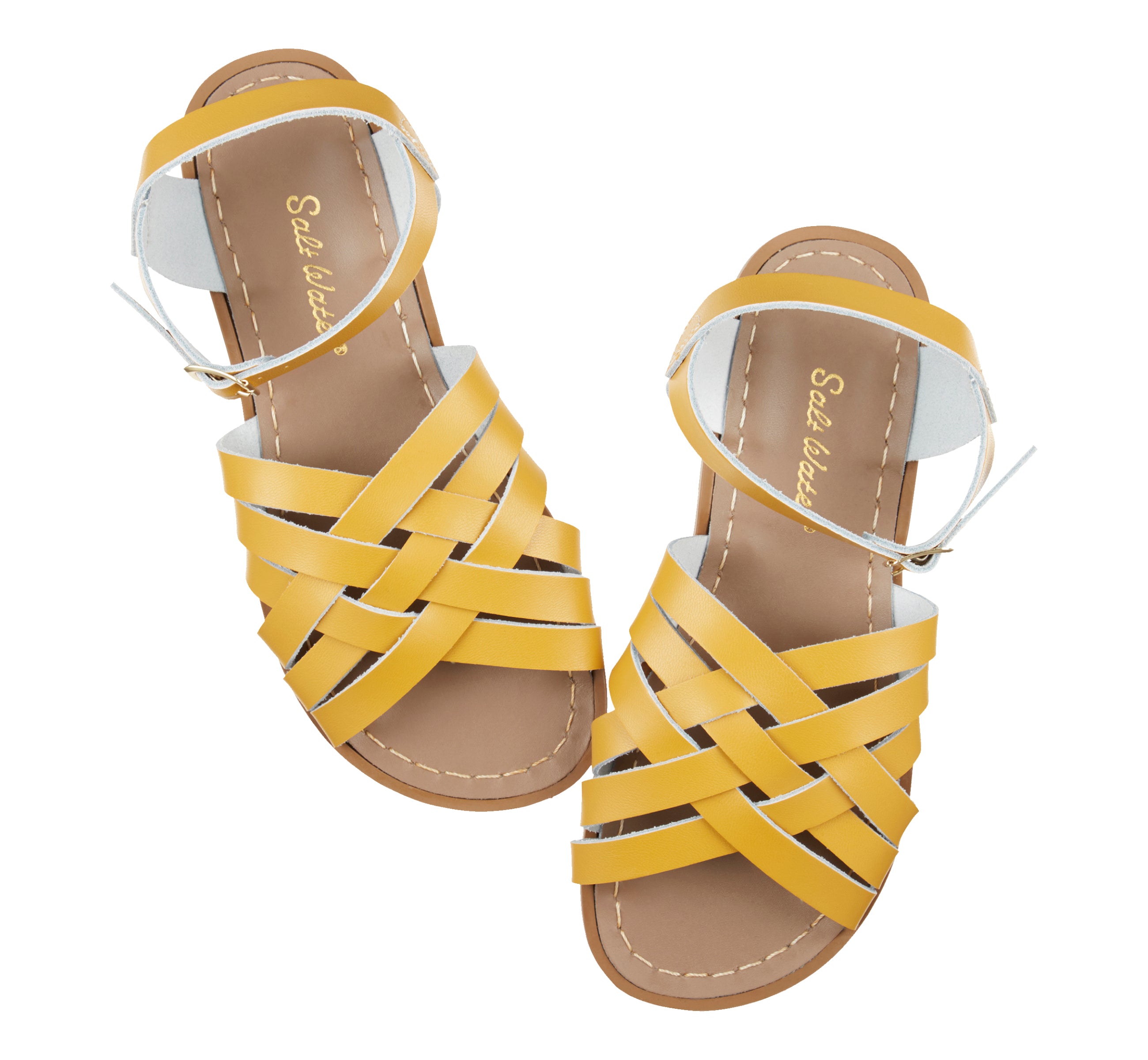 Retro Mustard Womens Sandal - Salt-Water Sandals EU