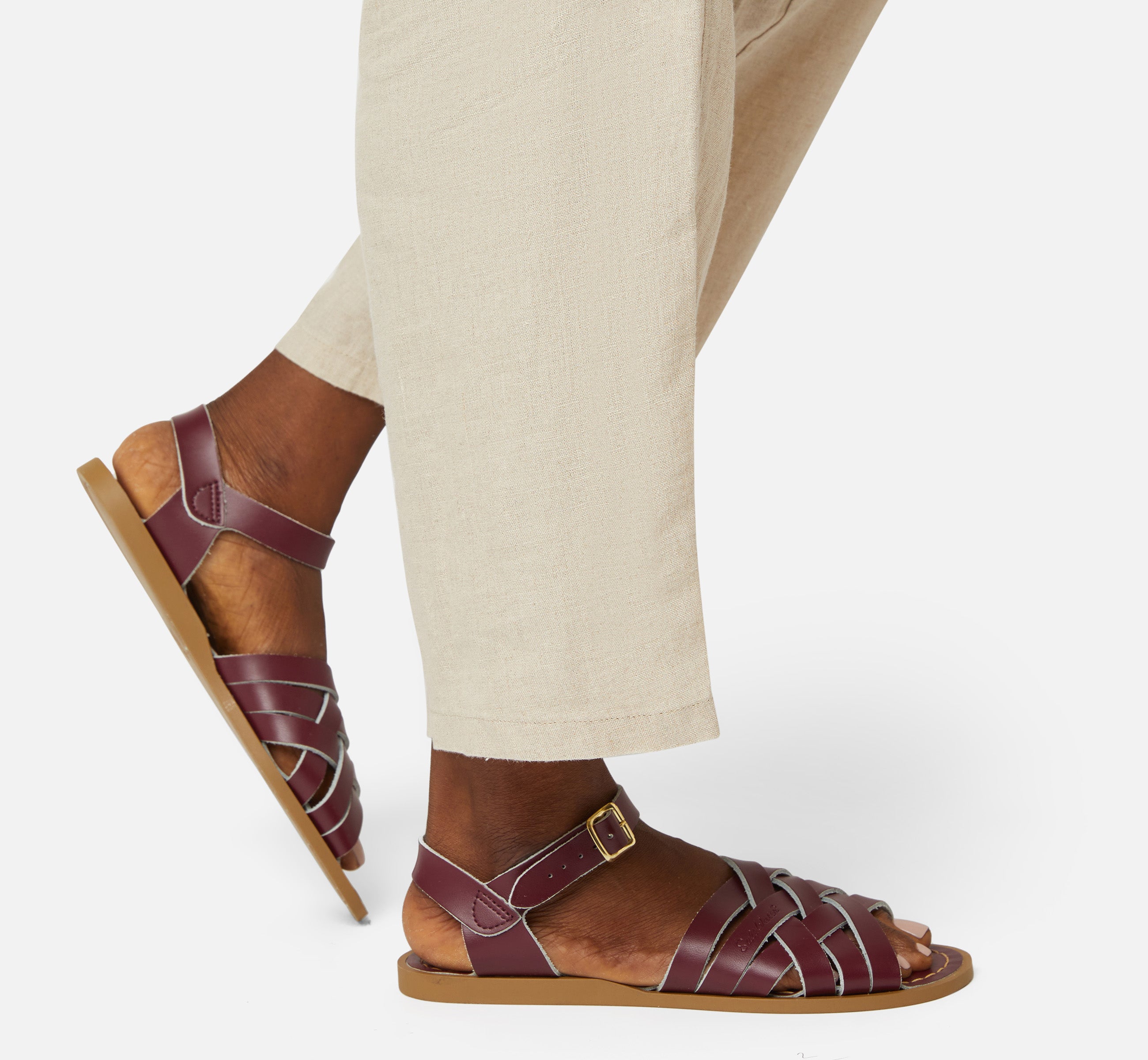 Sandale Retro Claret Pour Femme - Salt-Water Sandals EU