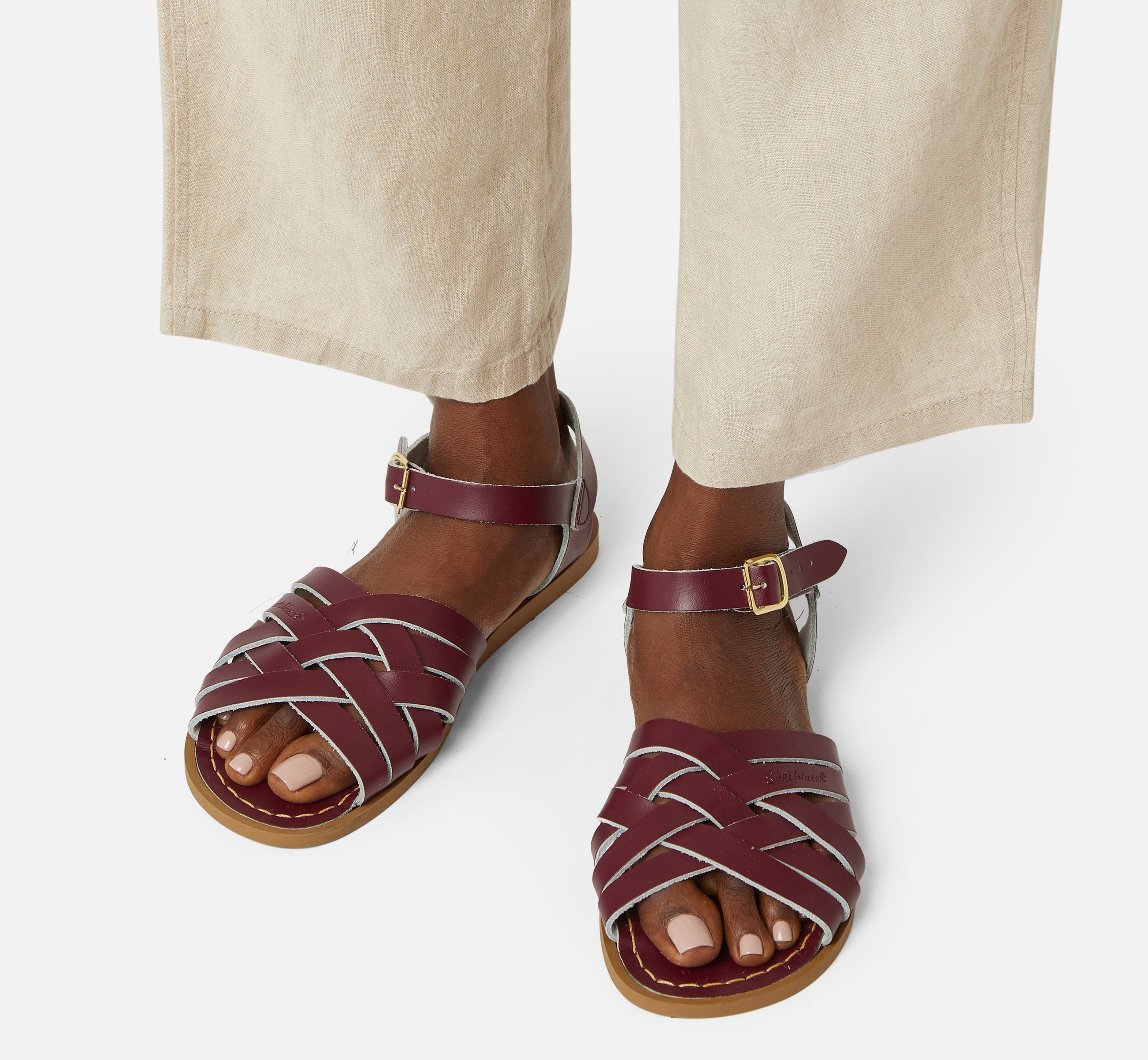 Sandale Retro Claret Pour Femme - Salt-Water Sandals EU