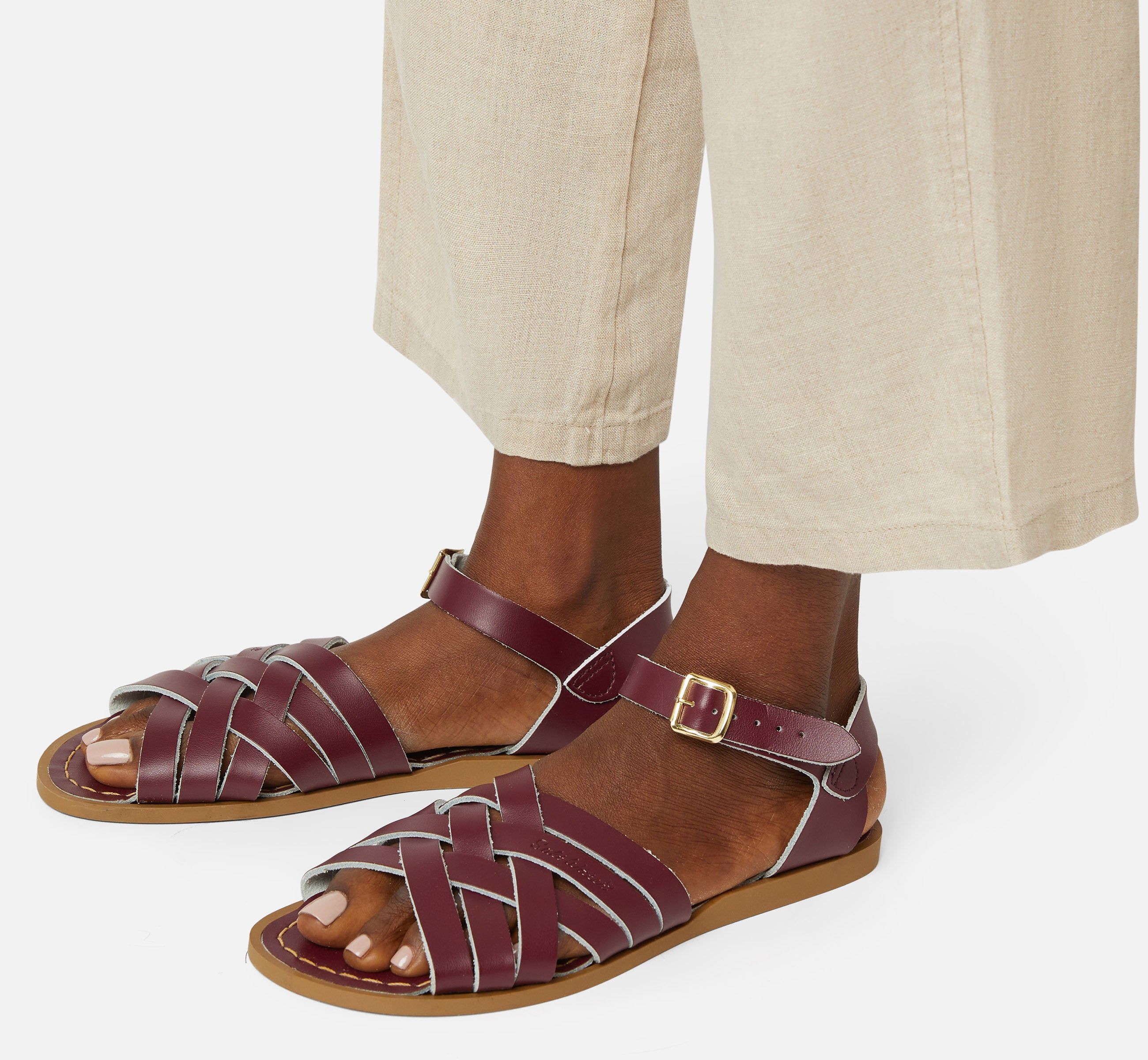 Sandale Retro Claret Pour Femme - Salt-Water Sandals EU