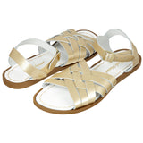 Sandale Retro Dorée Pour Femme - Sandales À Bride De Cheville Pour Femmes - Salt-Water Sandals EU