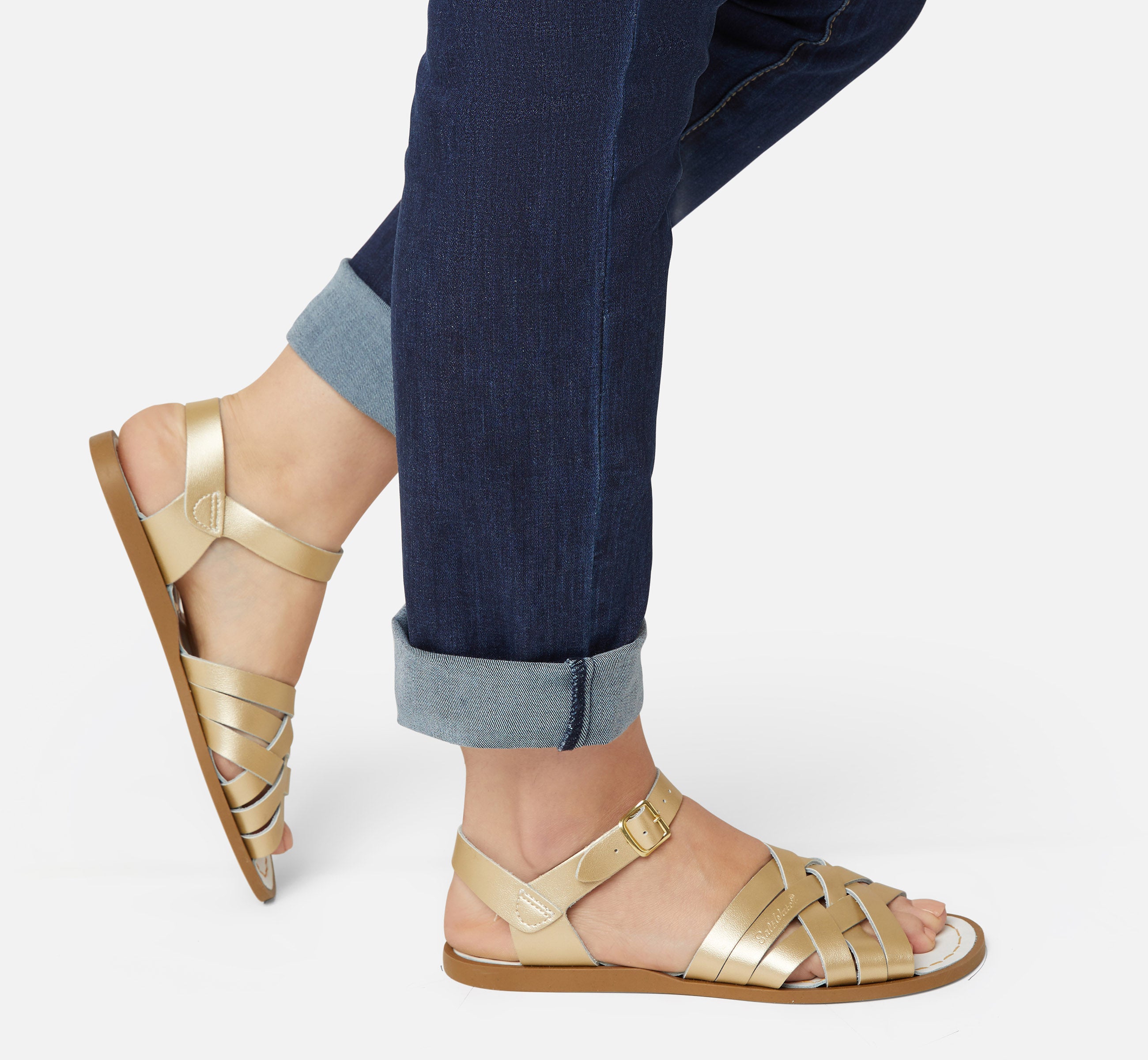 Retro Gold Womens Sandal - Salt-Water Sandals EU