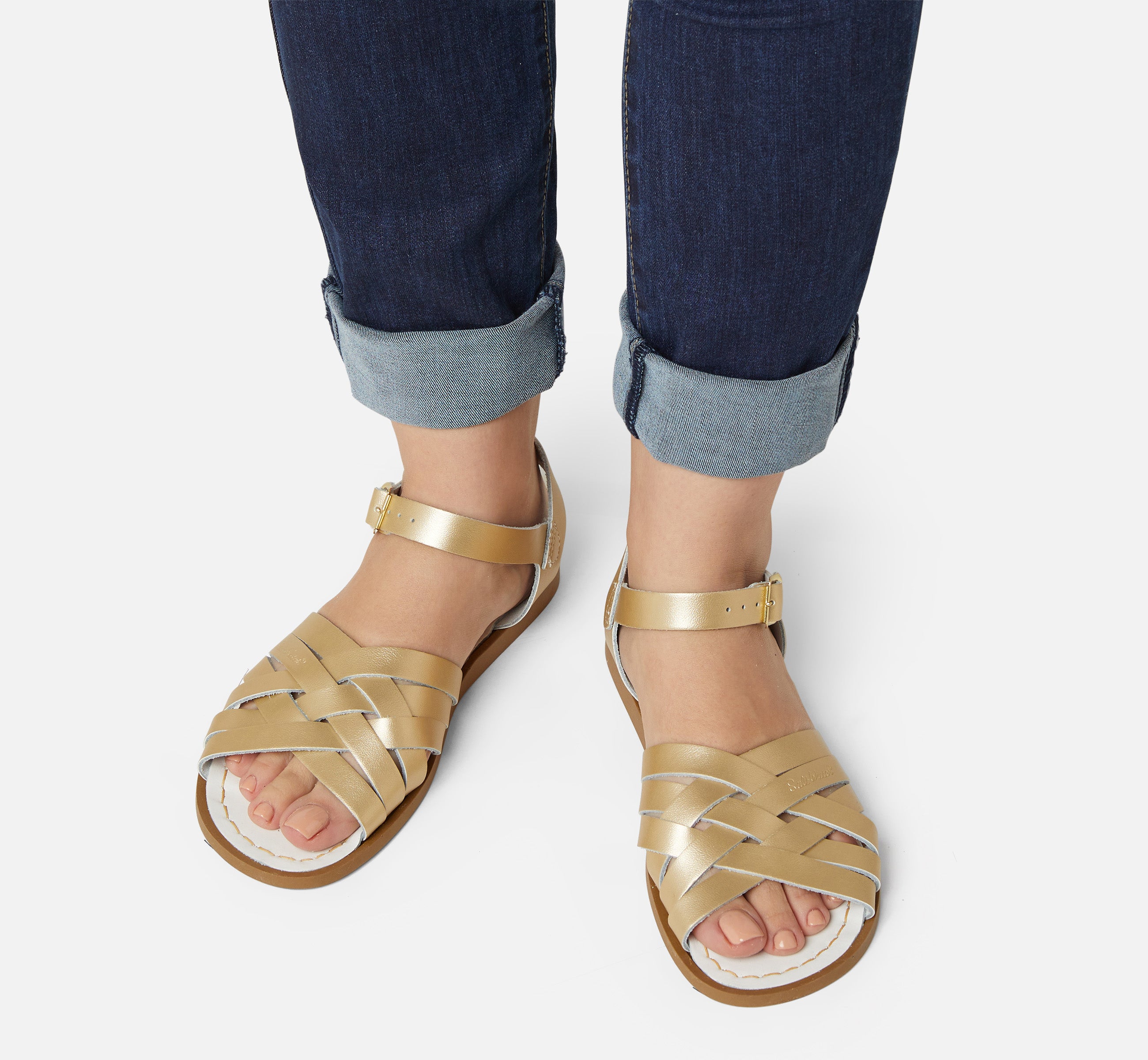 Retro Gold Womens Sandal - Salt-Water Sandals EU