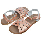 Retro Rose Gold Womens Sandal - Women's Narrow Fit Sandals - Salt-Water Sandals EU