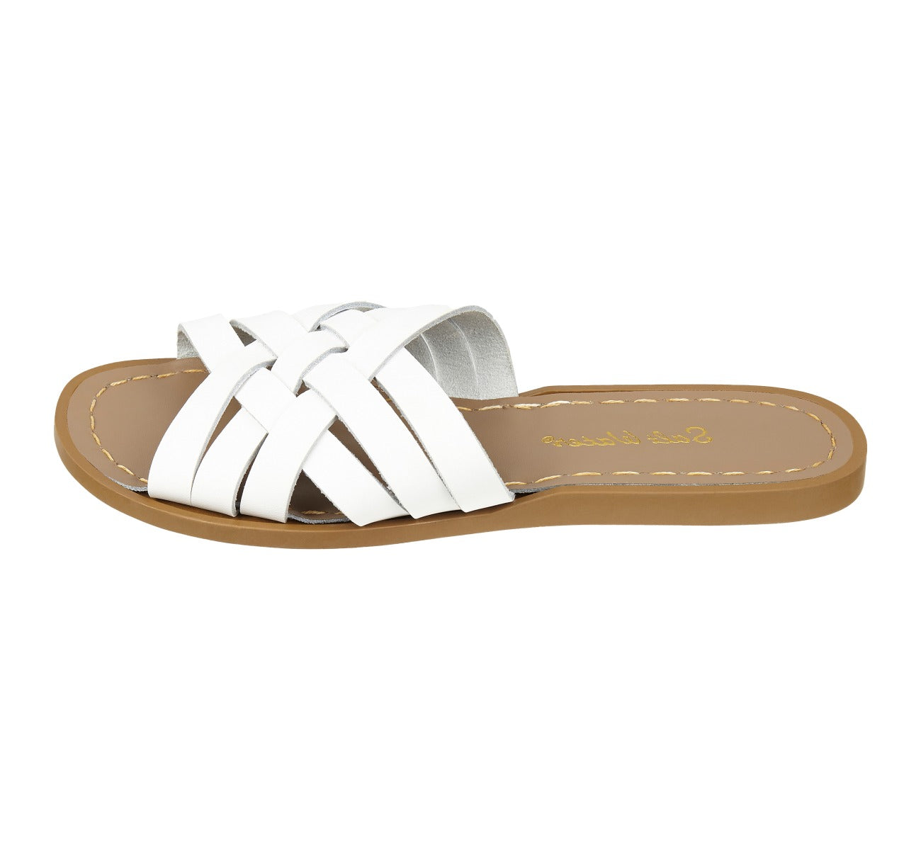 Retro Slide White Womens Sandal - Salt-Water Sandals EU