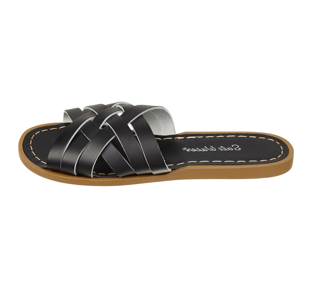 Sandale Retro Slide Pour Femme Noire - Salt-Water Sandals EU