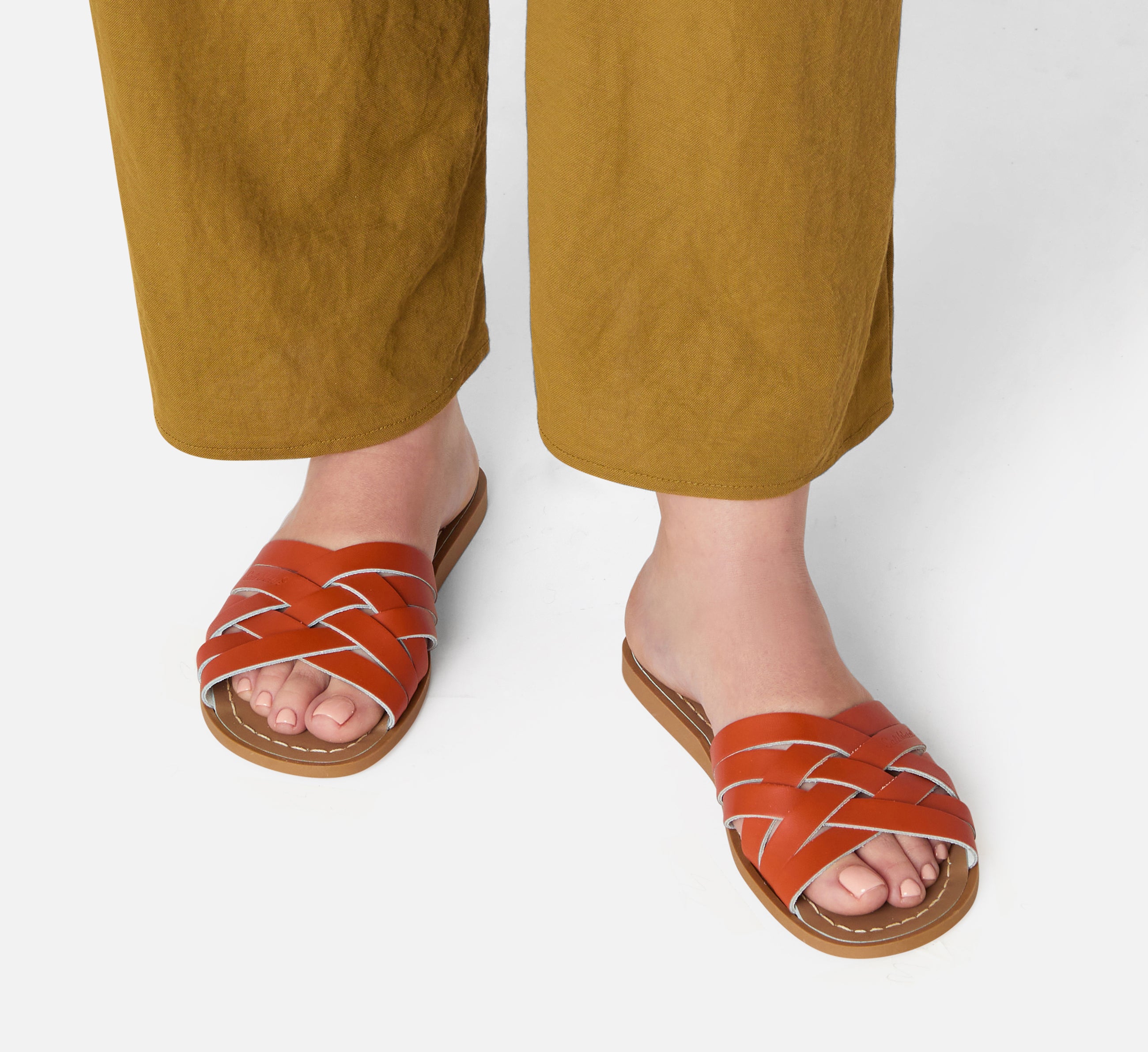 Sandales Retro Slide Paprika Pour Femme - Salt-Water Sandals EU