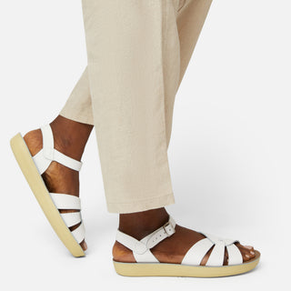 Sandale Blanche Pour Femme Swimmer - Sandales À Bride De Cheville Pour Femmes - Salt-Water Sandals EU