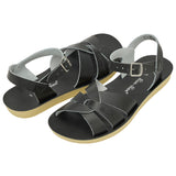 Sandale Noire Pour Femme Swimmer - Sandales À Bride De Cheville Pour Femmes - Salt-Water Sandals EU