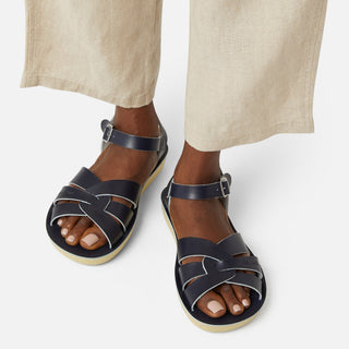 Sandale Pour Femme Swimmer Bleu Marine - Sandales À Bride De Cheville Pour Femmes - Salt-Water Sandals EU