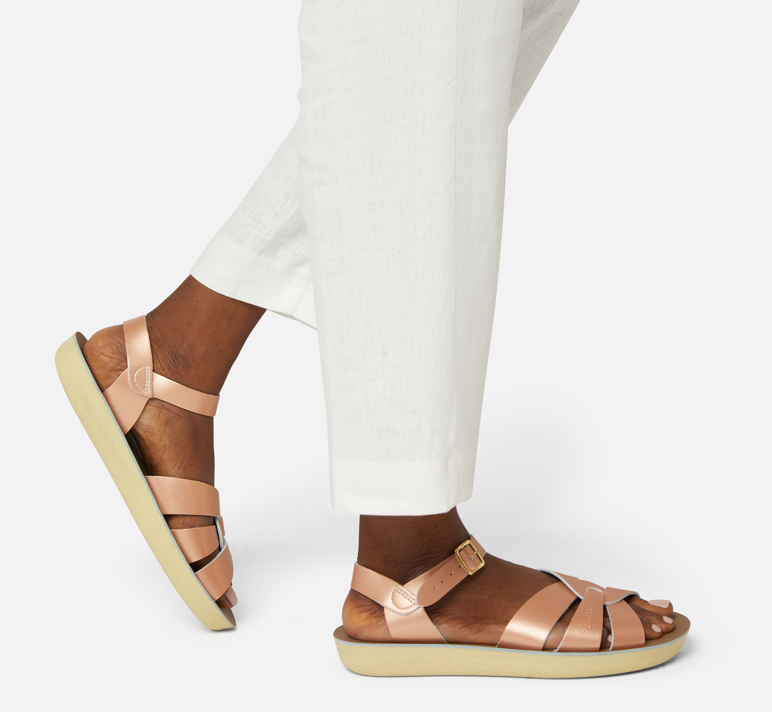 Swimmer Rose Gold Womens Sandal - Salt-Water Sandals EU