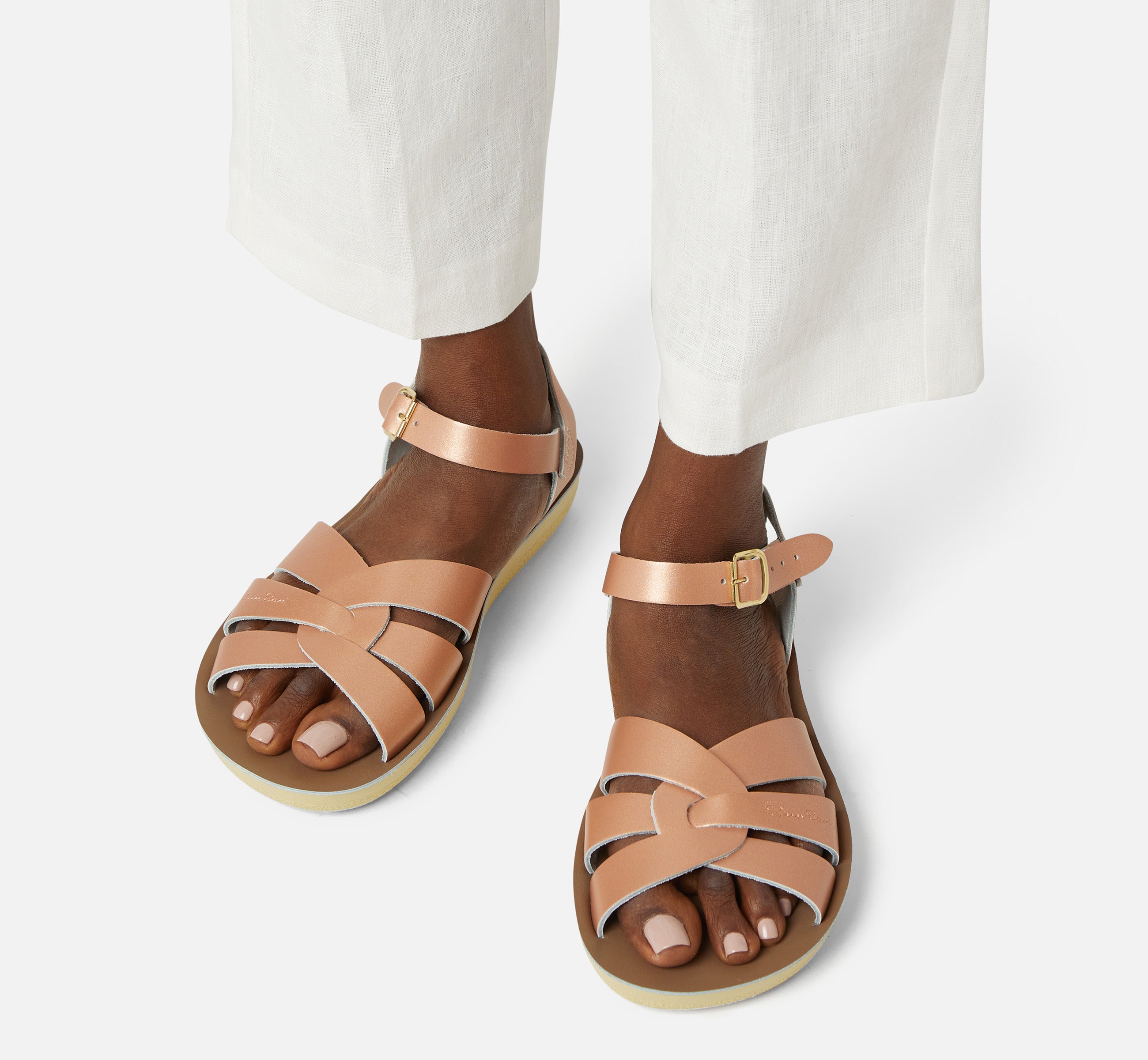 Swimmer Rose Gold Womens Sandal - Salt-Water Sandals EU