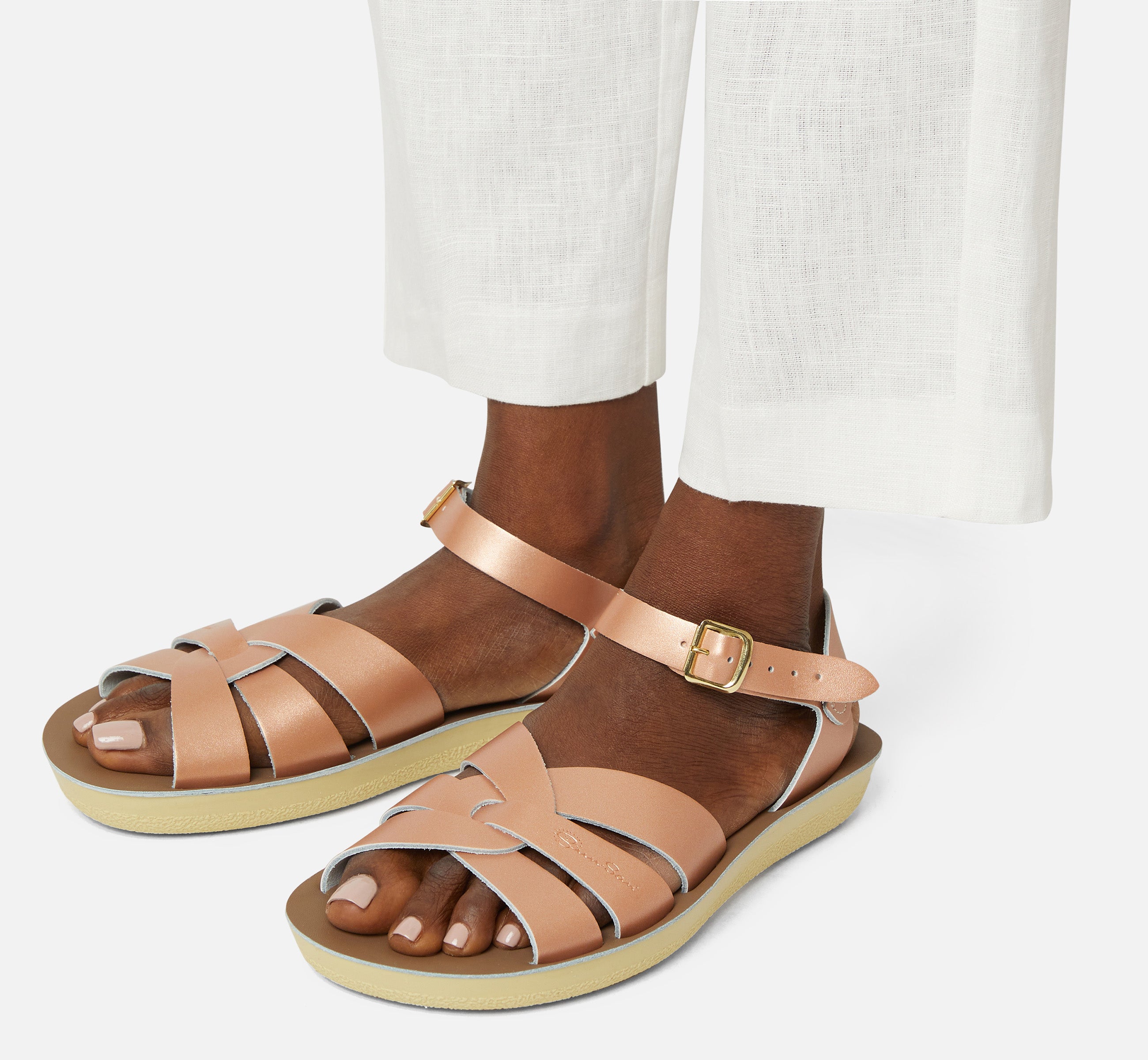 Swimmer Rose Gold Womens Sandal - Salt-Water Sandals EU