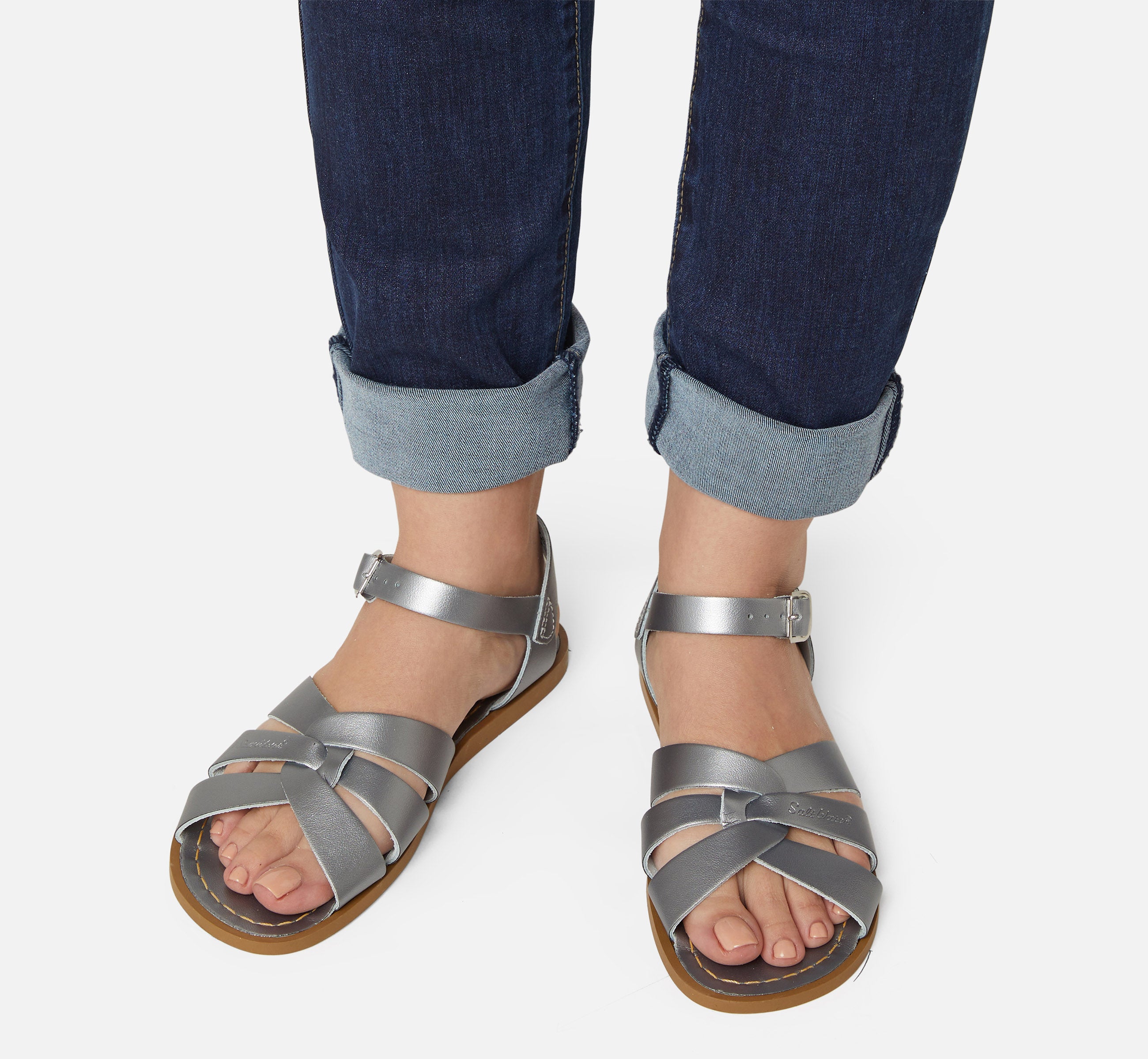Original Pewter Womens Sandal - Salt-Water Sandals EU
