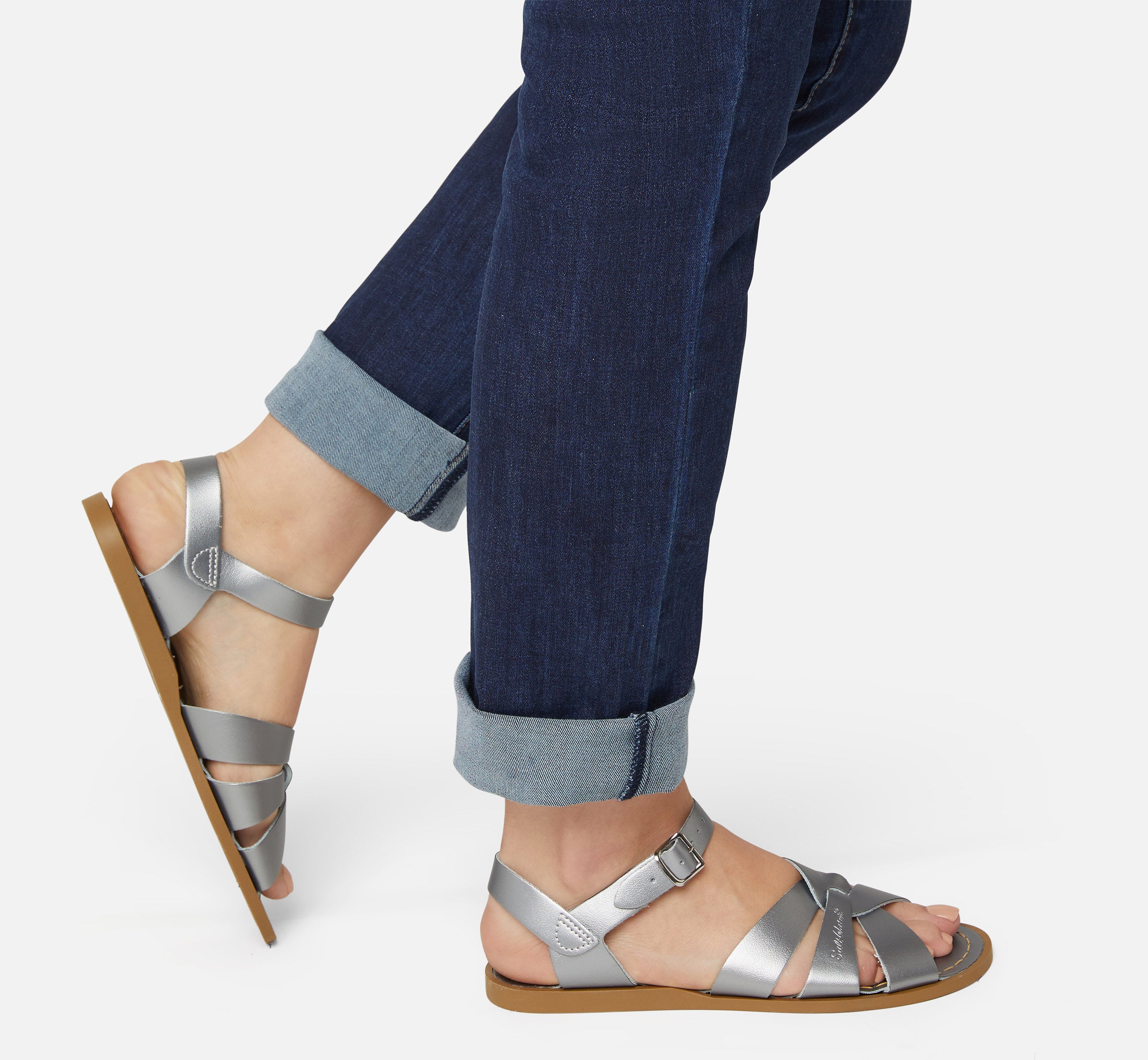 Original Pewter Womens Sandal - Salt-Water Sandals EU